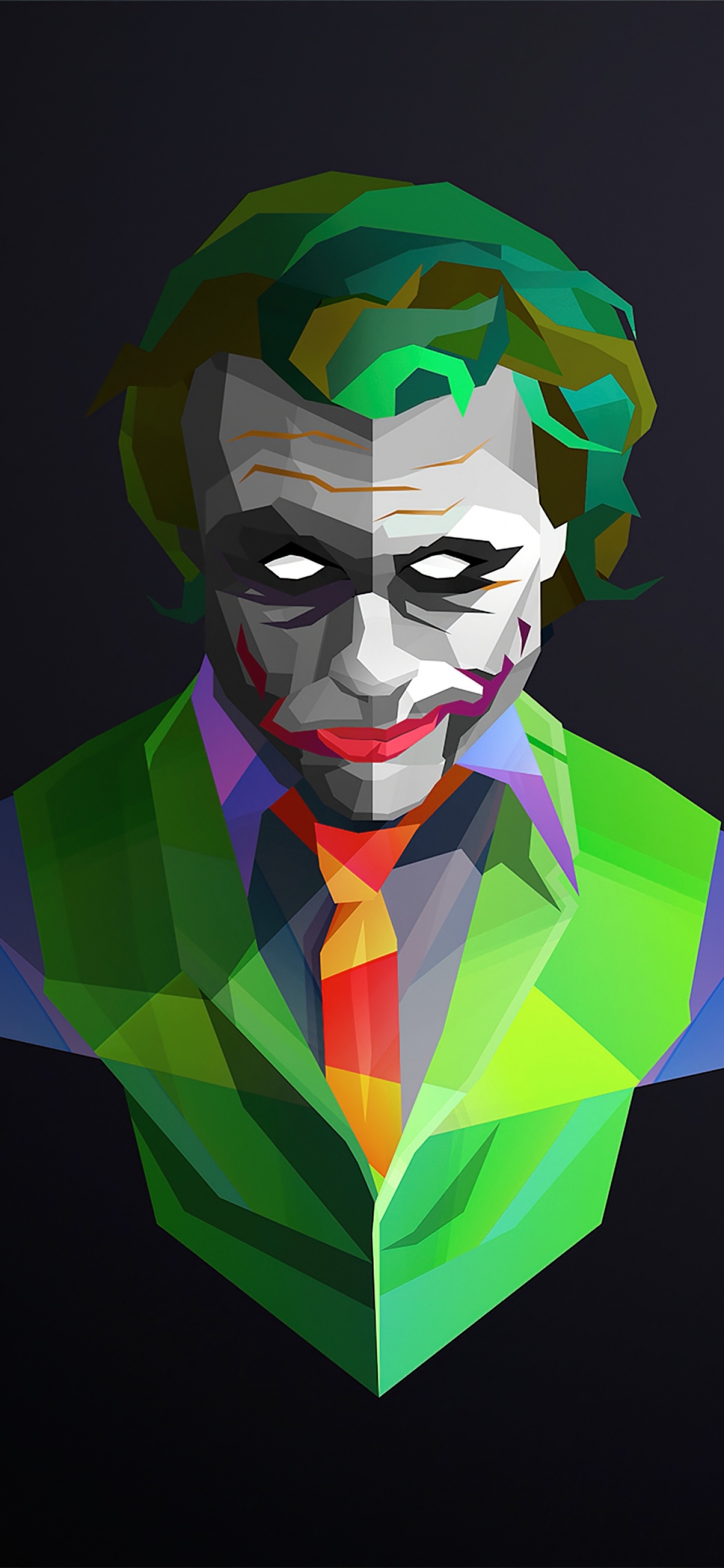 1250x2690 Joker Wallpaper 4K, DC Comics, Dark, Phone