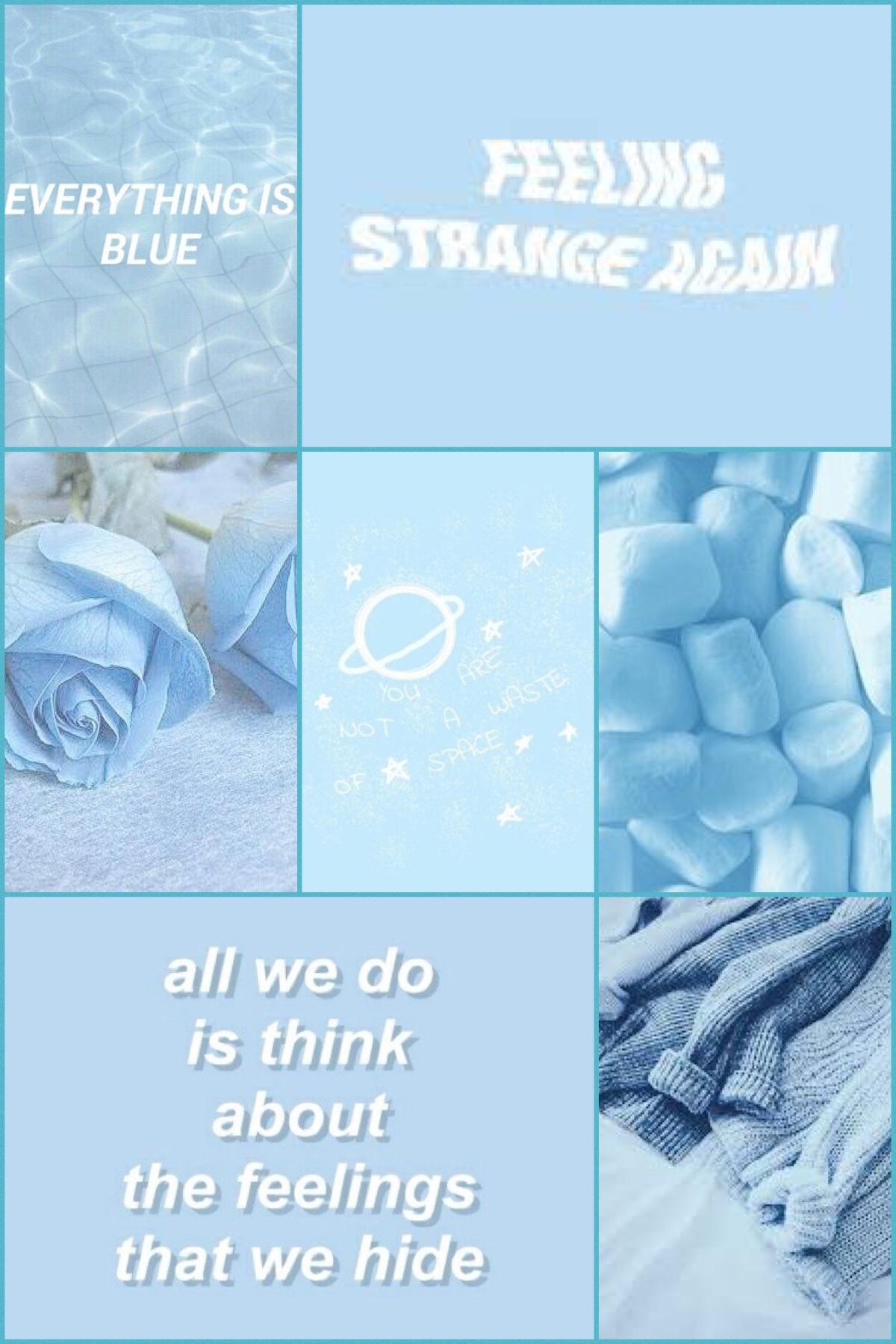 1200x1800 Soft, aesthetic light blue, Phone