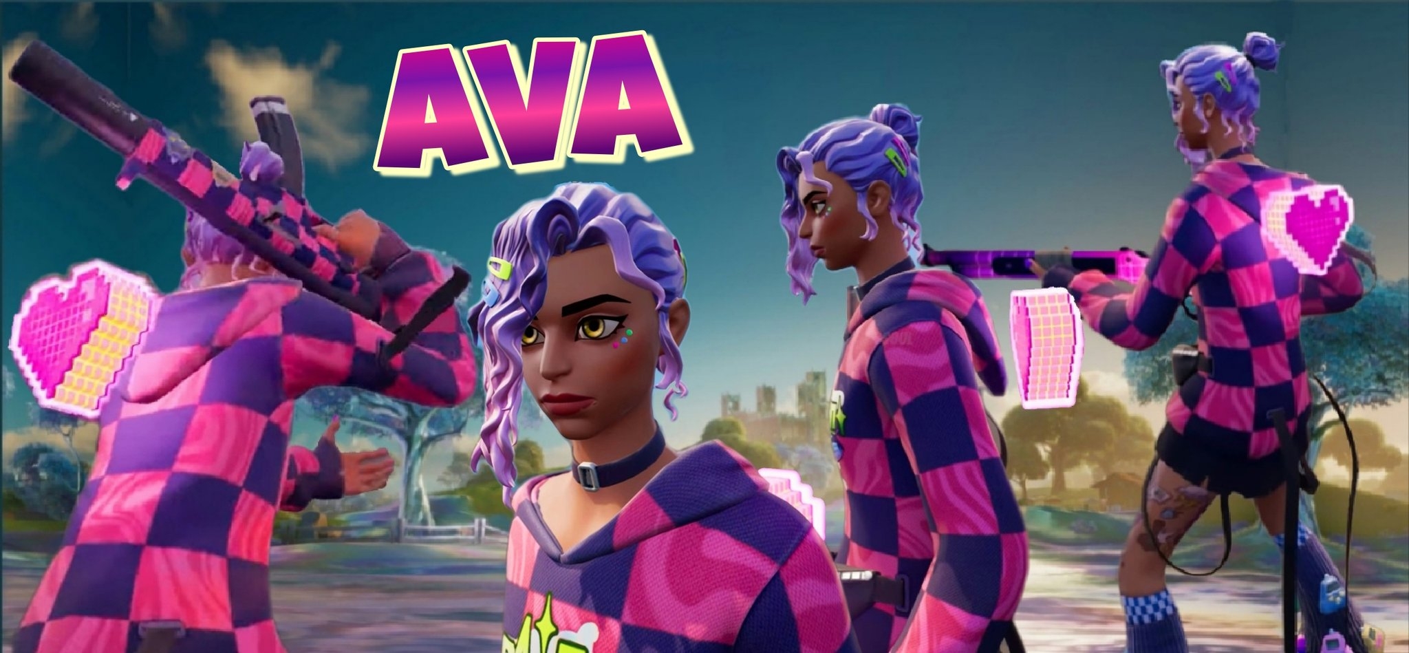 2050x950 Ava Fortnite wallpaper, Dual Screen