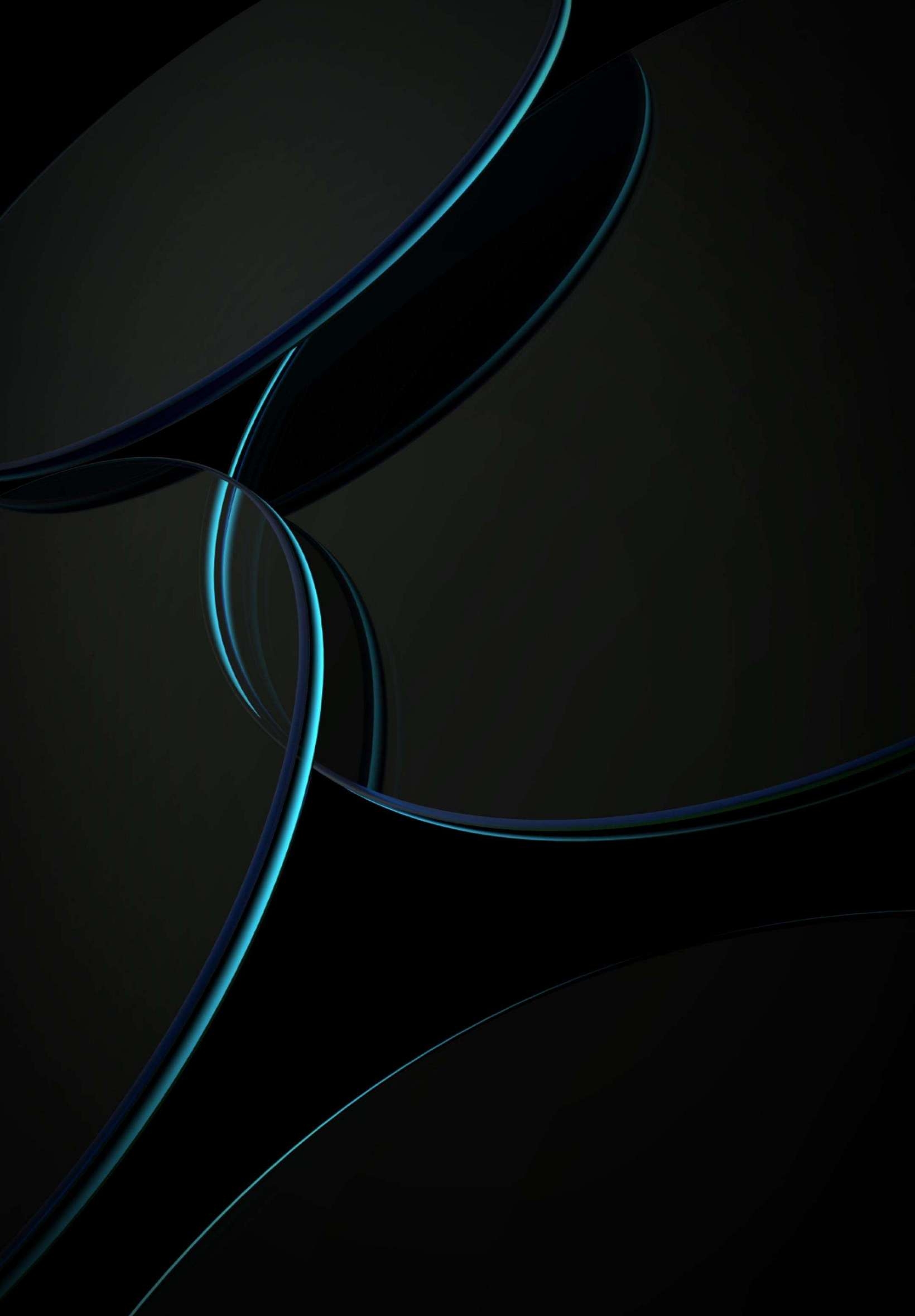 1640x2360 Abstract Amoled Blue And Black Design 4K iPad Wallpaper, Phone