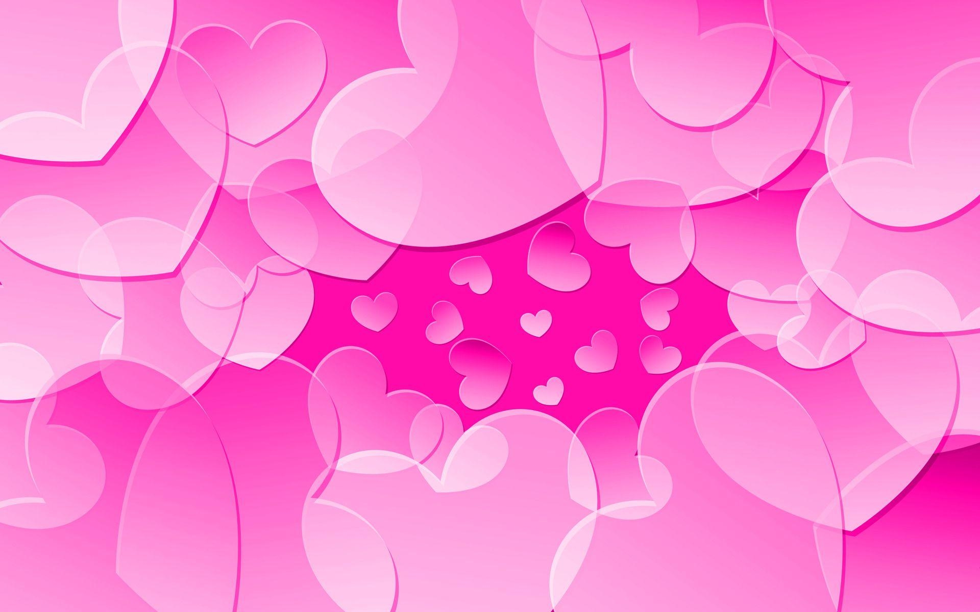 1920x1200 Pink hearts Wallpaper #, Desktop