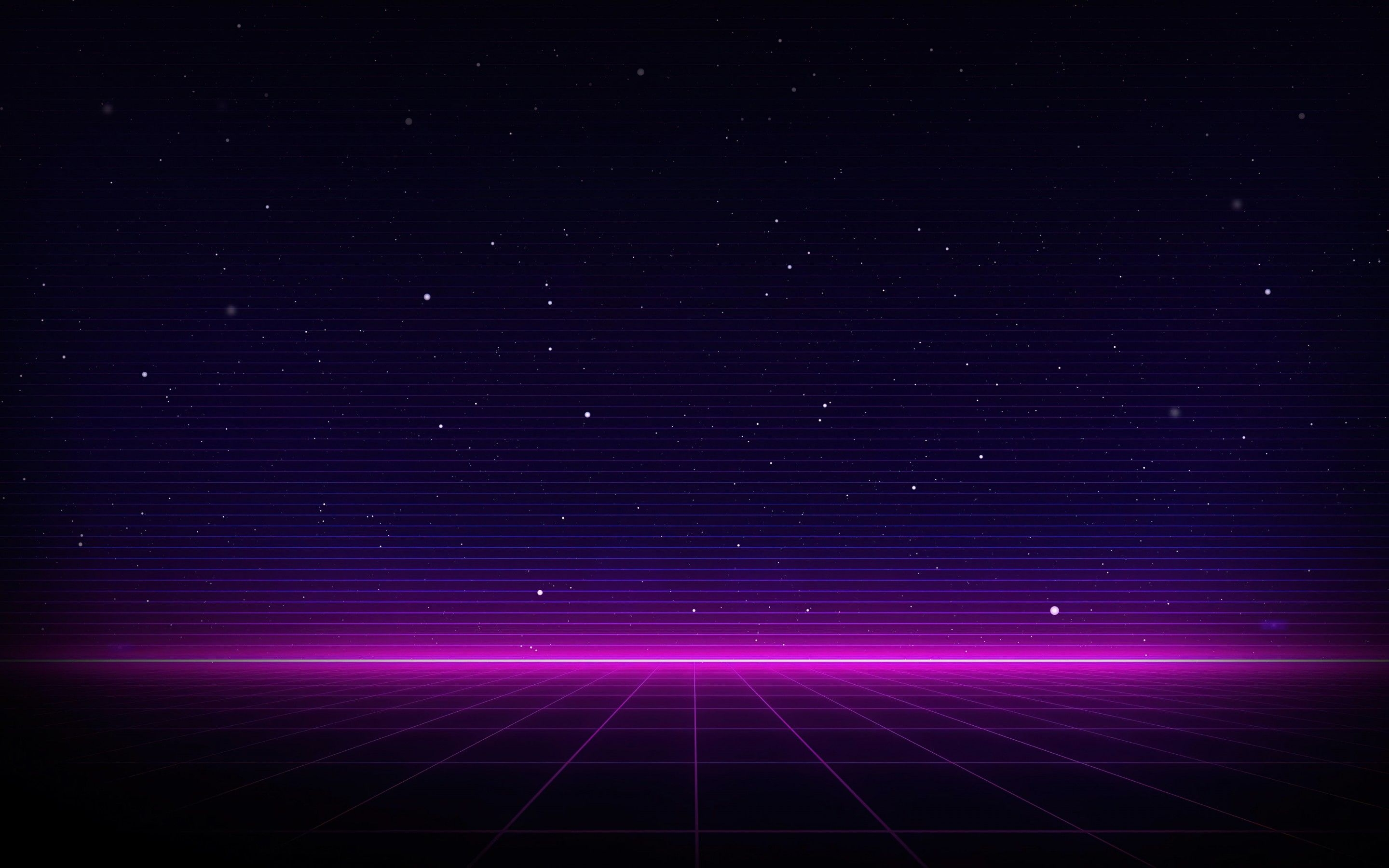 2880x1800 Outrun 4K Wallpaper, Neon, Dark background, Purple, Abstract, Desktop