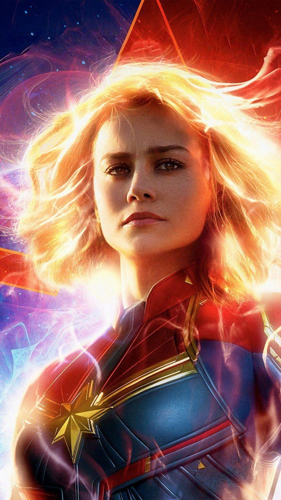 950x1690 Brie Larson In & As Captain Marvel 2019. Movie Wallpaper. Captain, Phone