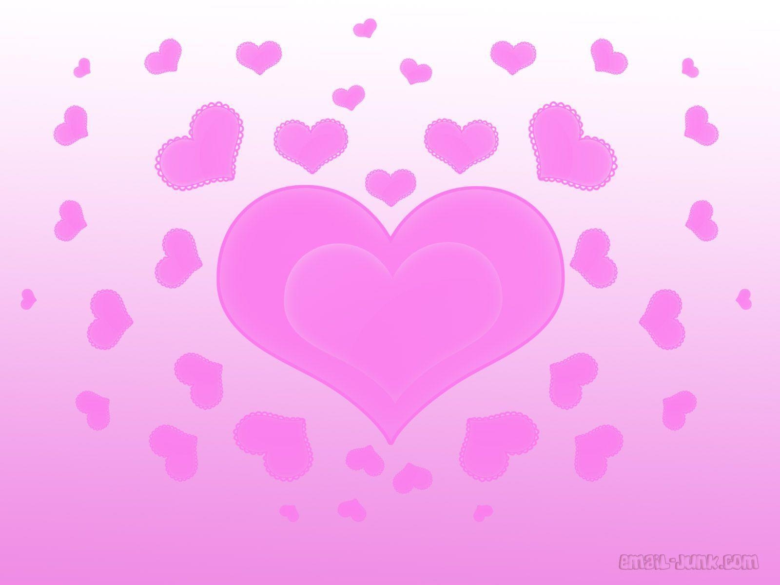 1600x1200 Wallpaper Heart Pink, Desktop