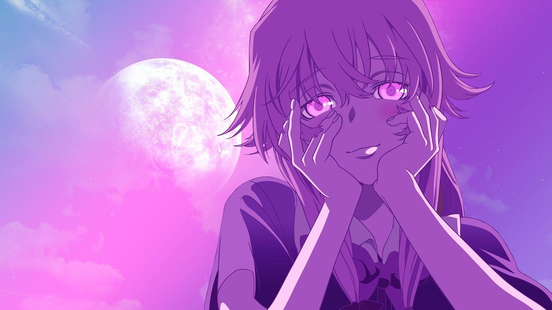 1920x1080 Gasai Yuno in the moonlight Computer Wallpaper, Desktop, Desktop