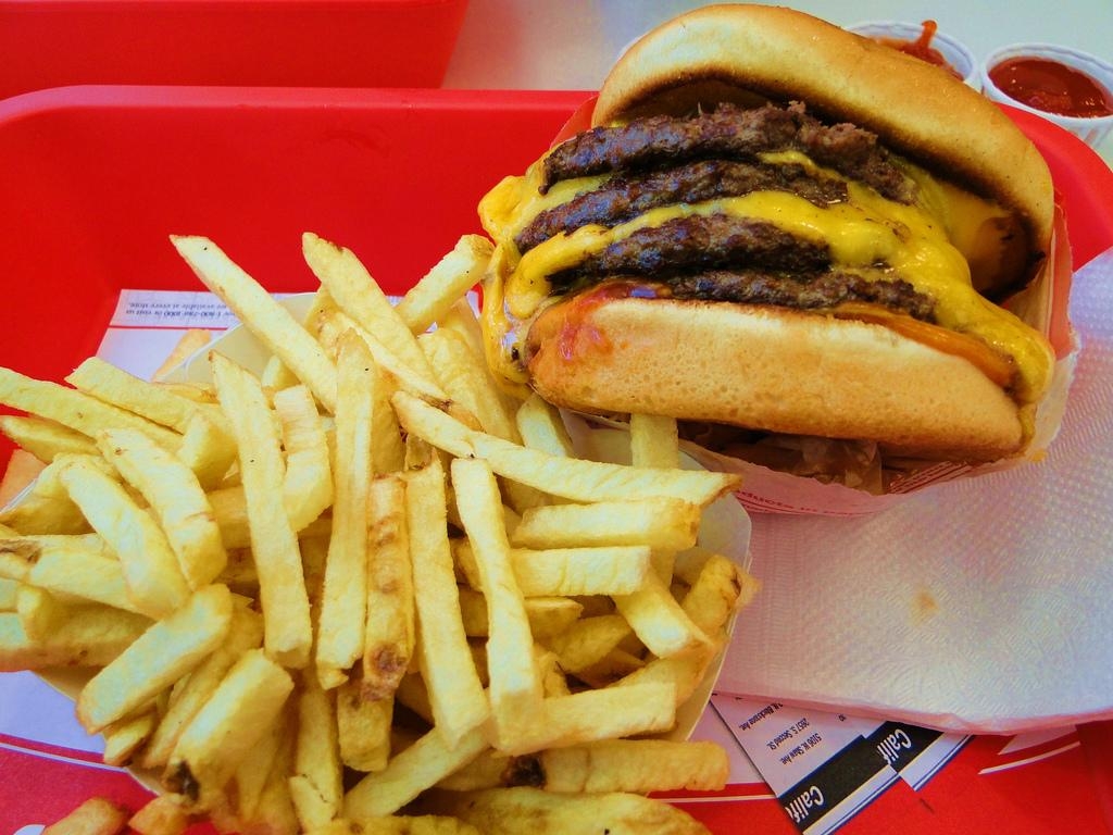 1030x770 In N Out Burger, 4X4 Cheeseburger And Fries, Desktop