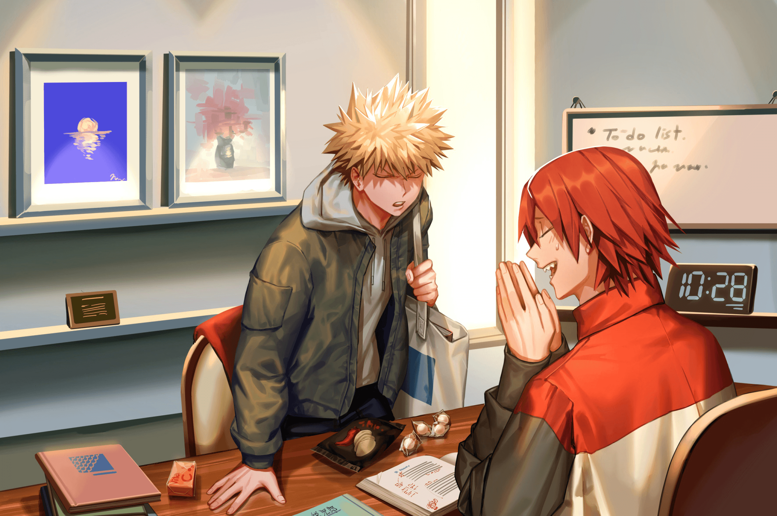 2560x1700 Download  Kirishima Eijirou, Bakugou Katsuki, Boku No Hero Academia, Friends Wallpaper for Chromebook Pixel, Desktop