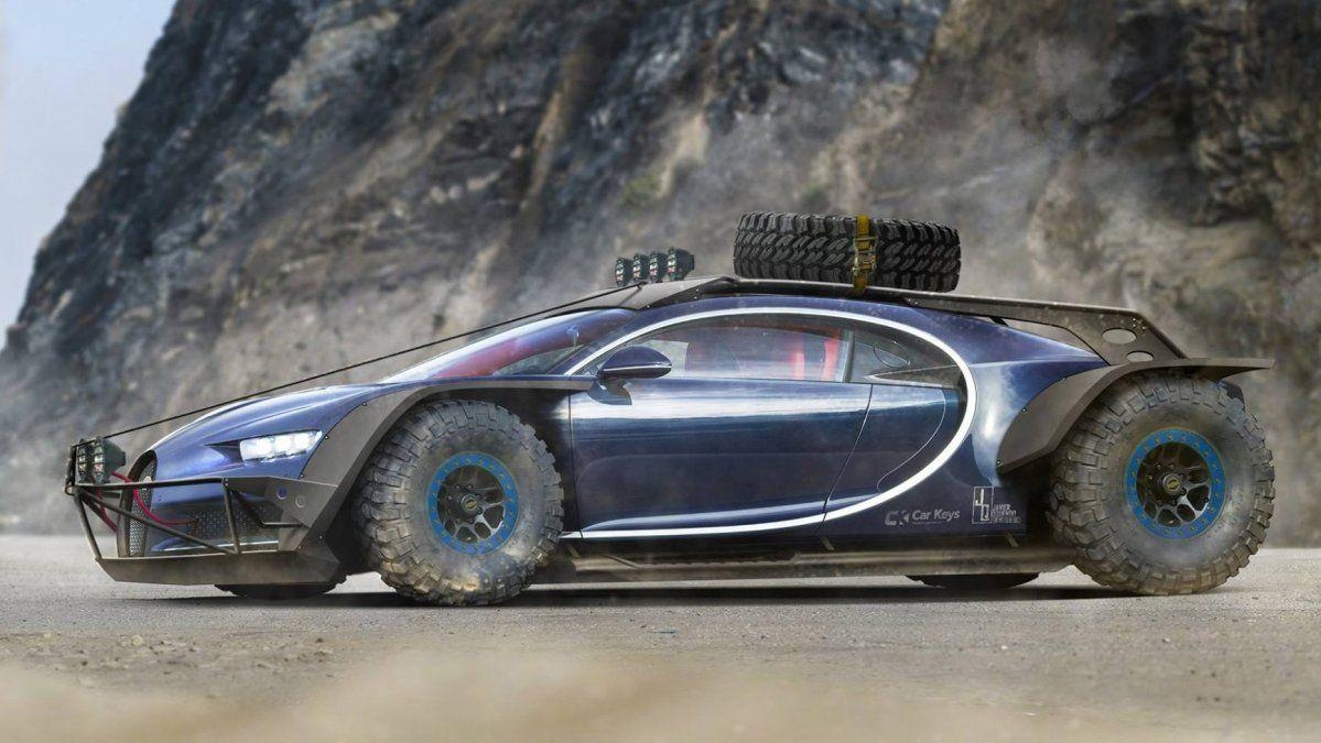 1200x680 Bugatti Chiron gets Baja clothes in PhotoShop, Desktop