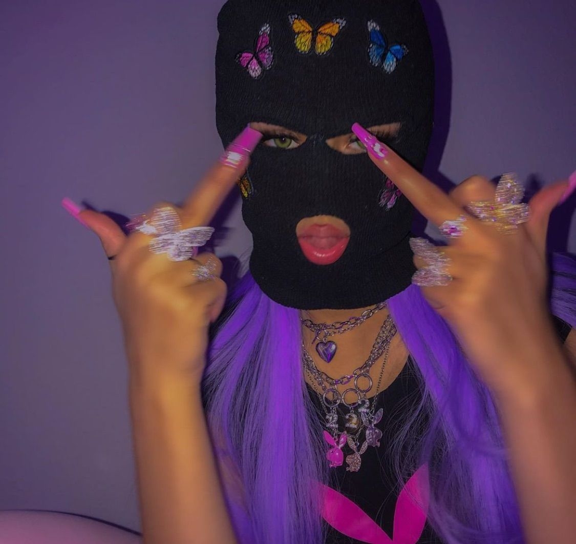 1130x1070 Ski Mask Baddie ideas. ski mask, girl gang aesthetic, bad girl wallpaper, Desktop