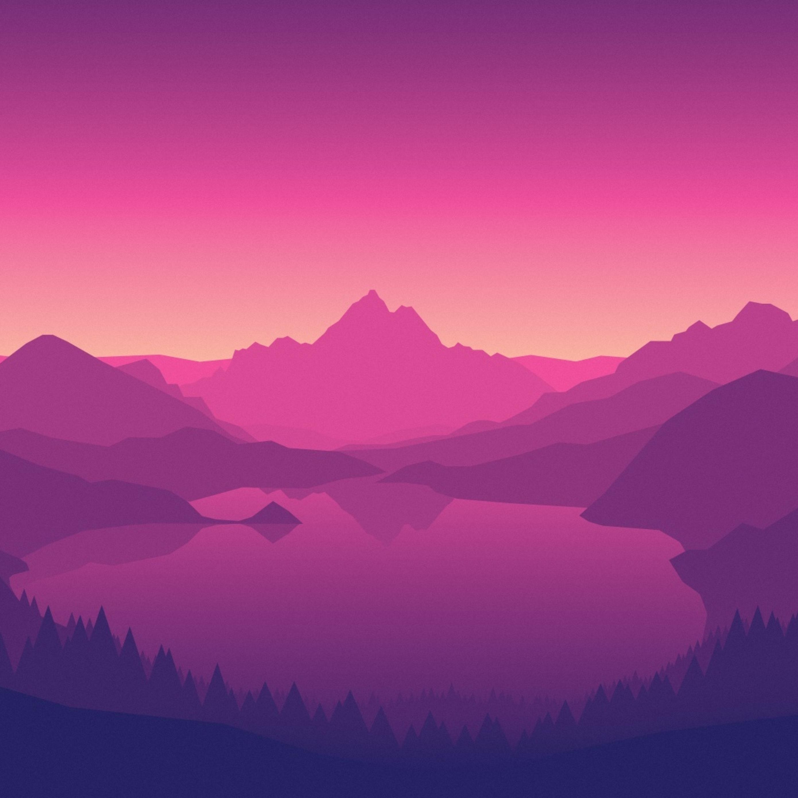 2780x2780 Download Firewatch Video Games Mountains Apple iPad Air wallpaper, Phone