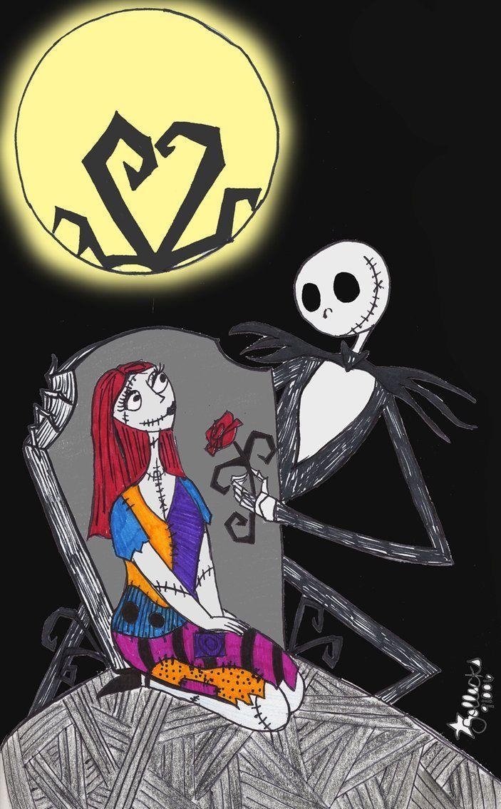 710x1140 Jack Skellington And Sally Wallpaper on mark url, Phone