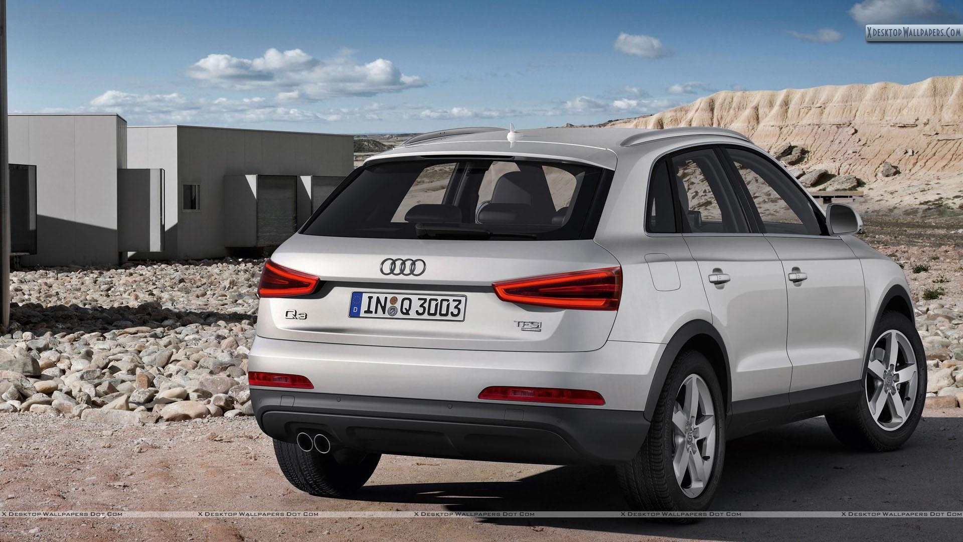 1920x1080 Audi Q3 White Color Back Picture Wallpaper, Desktop