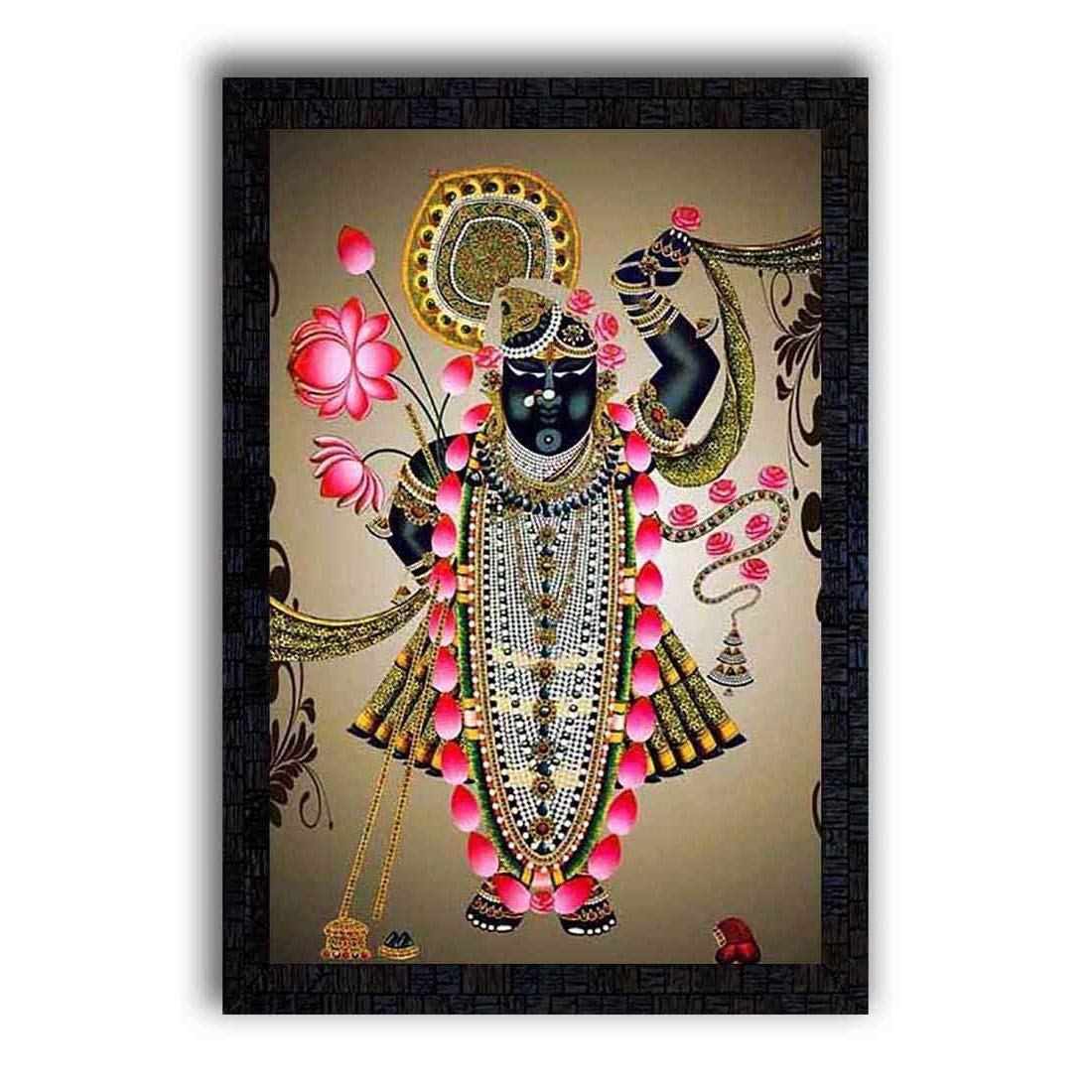 1100x1100 Poster N Frames UV Textured Decorative Art Print of Shrinathji Temple Nathdwara with Wooden Synthetic Frame Painting Size 14 x 20 inch: Amazon.in: Home & Kitchen, Phone