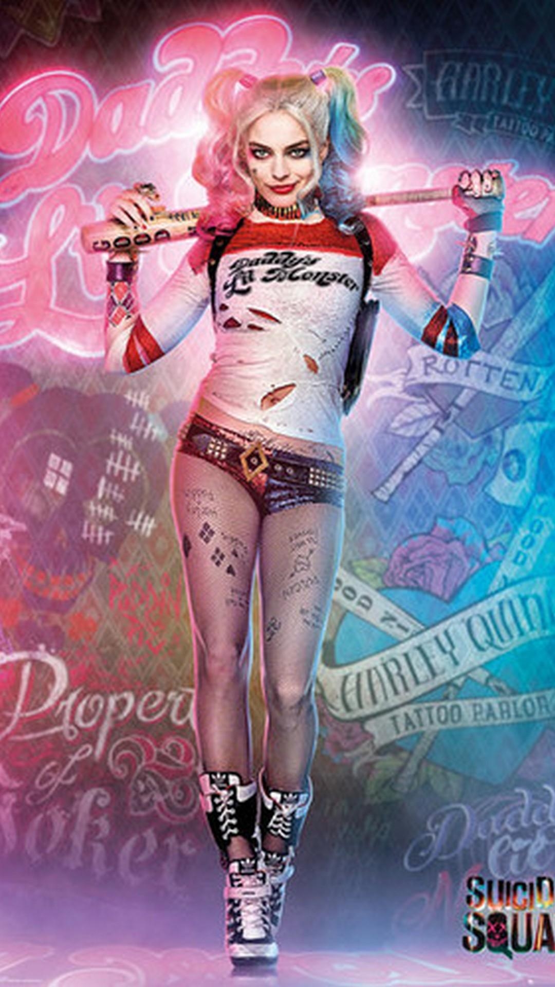 1080x1920 Harley Quinn Movie iPhone Wallpaper With Image Resolution, Phone