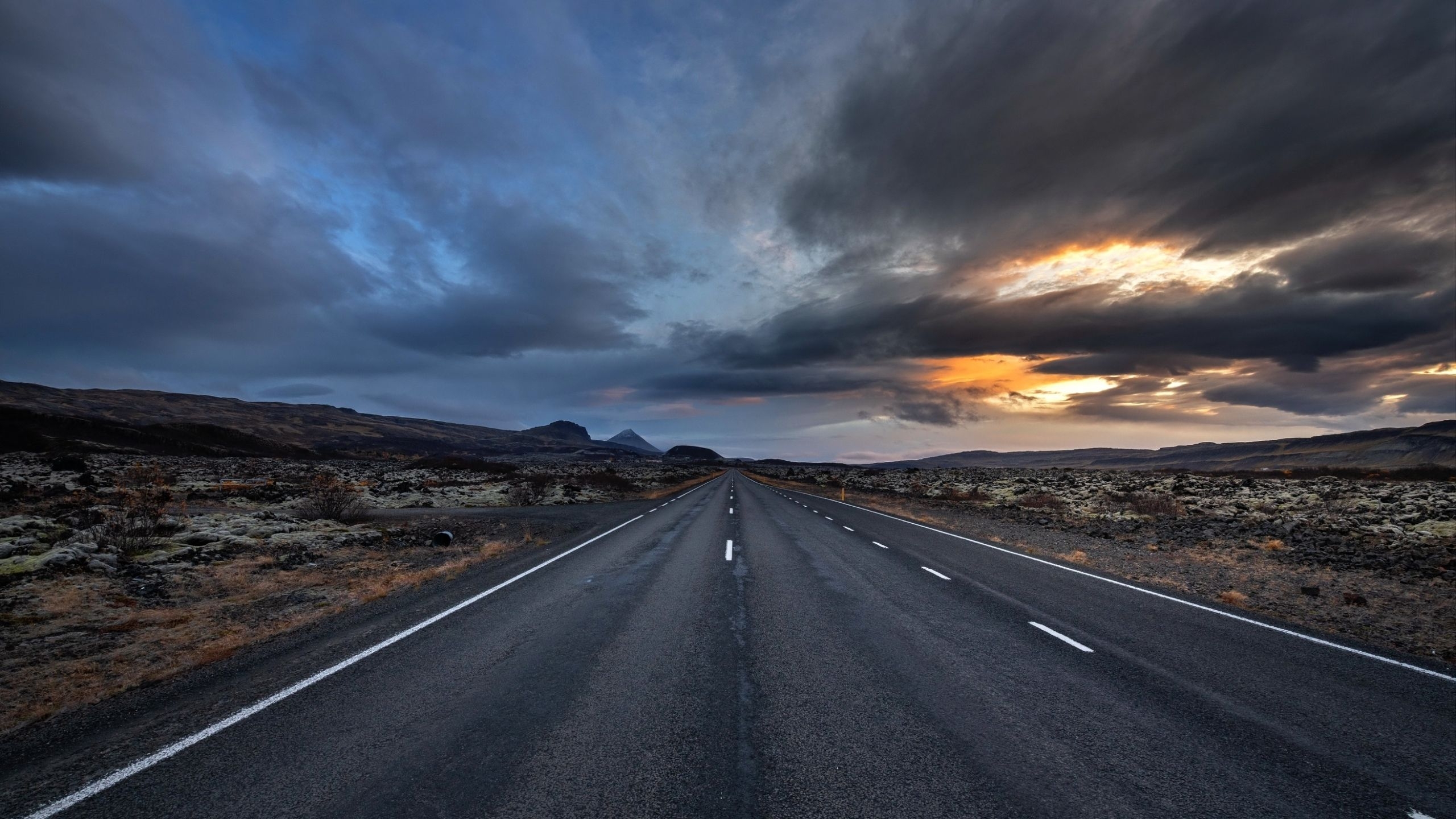 2560x1440 Empty Road Wallpaper Free Empty Road Background, Desktop