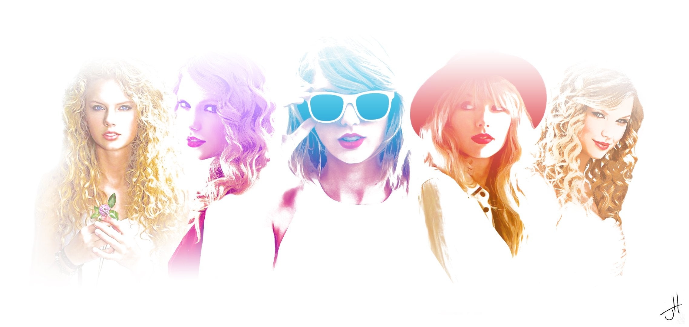 2280x1080 Graphic I made of Taylors, Dual Screen