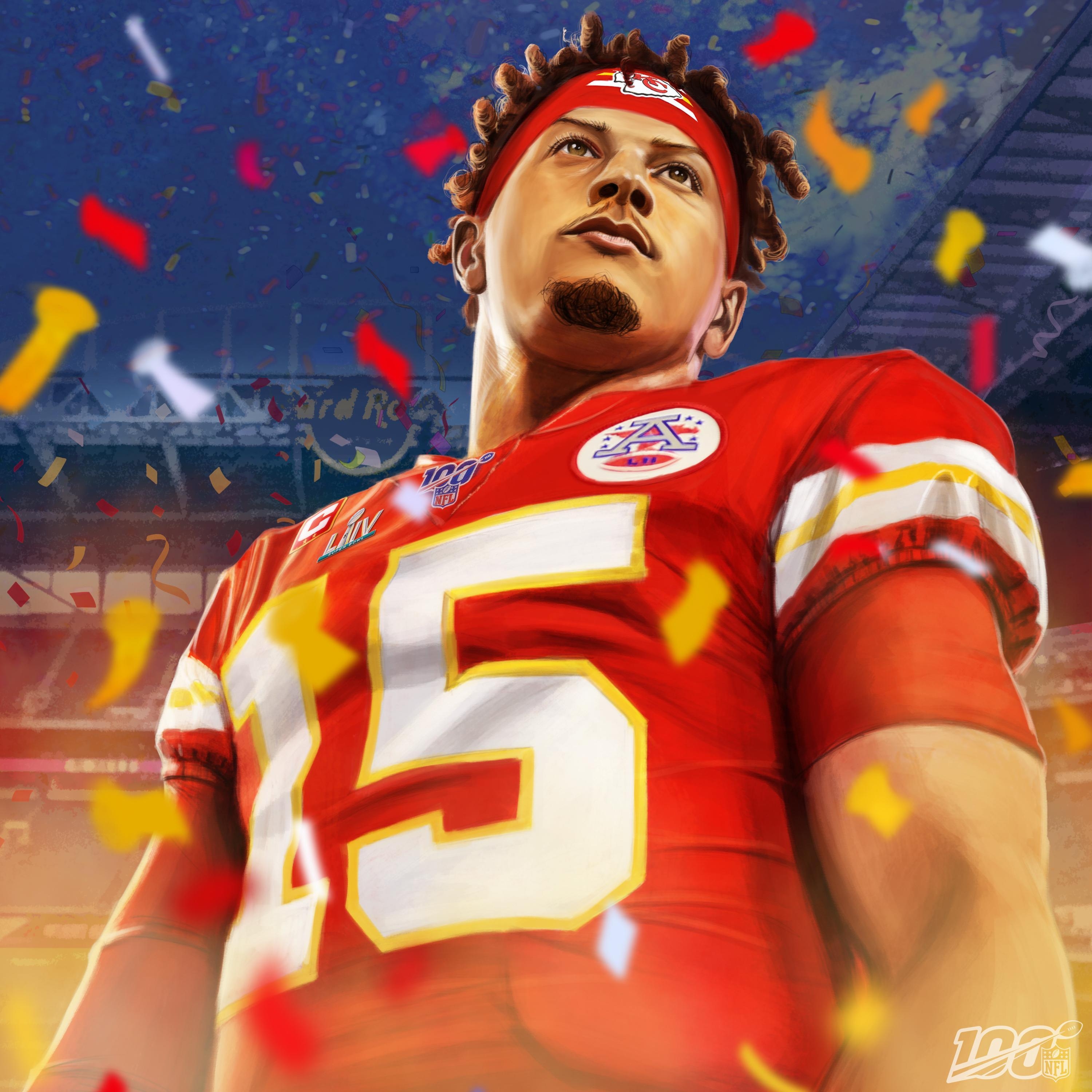 3000x3000 Patrick Mahomes MVP wallpaper, Phone