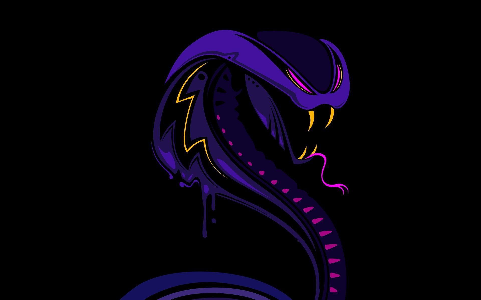 1920x1200 Neon King Cobra Wallpaper, Desktop