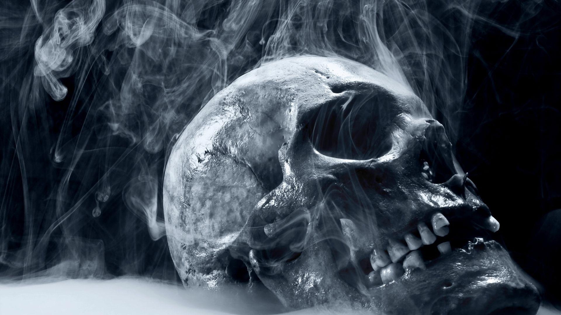 1920x1080 Scary Skull Background, Desktop