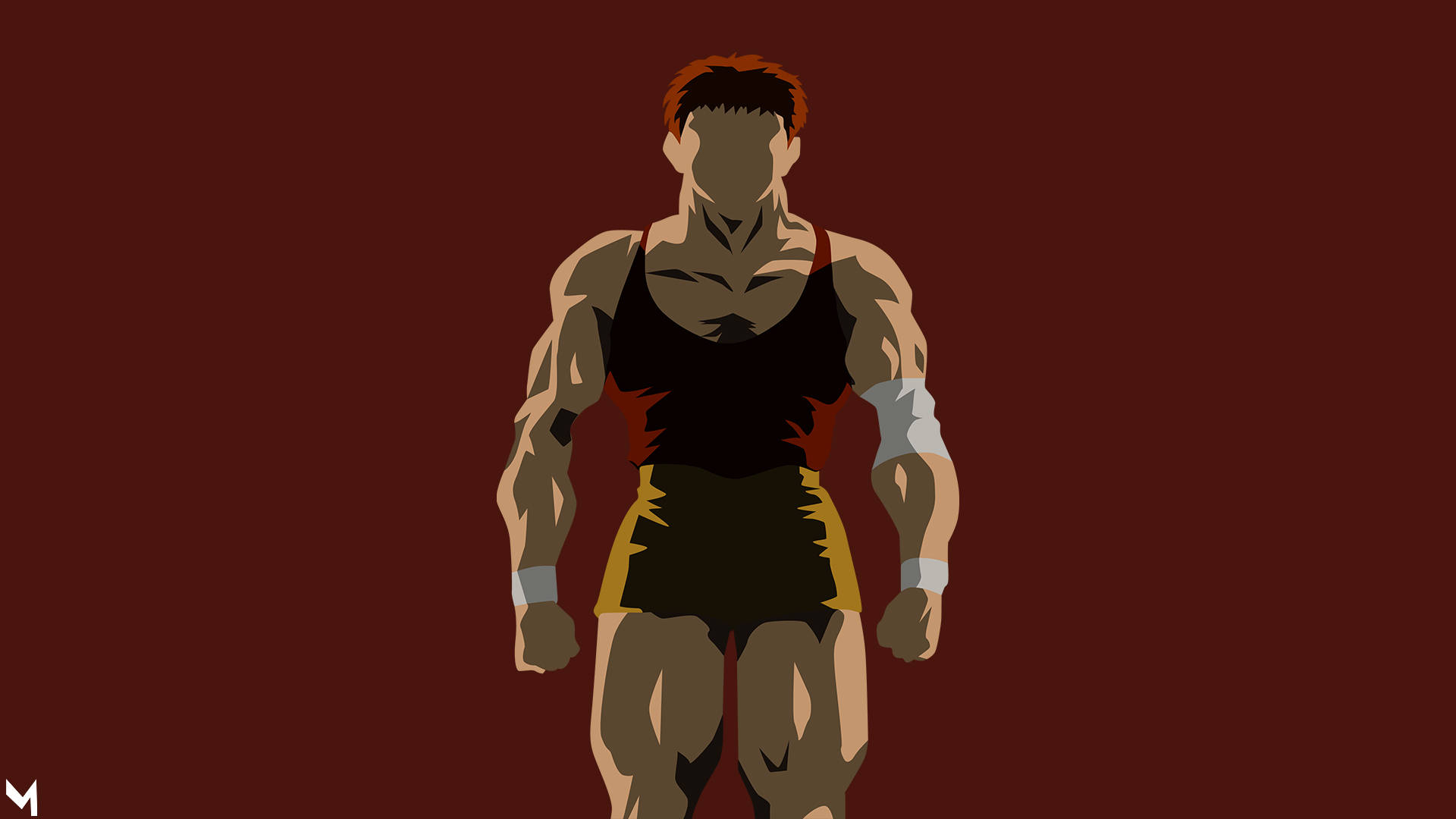 1920x1080 Download Minimalist Young Baki Hanma Wallpaper, Desktop