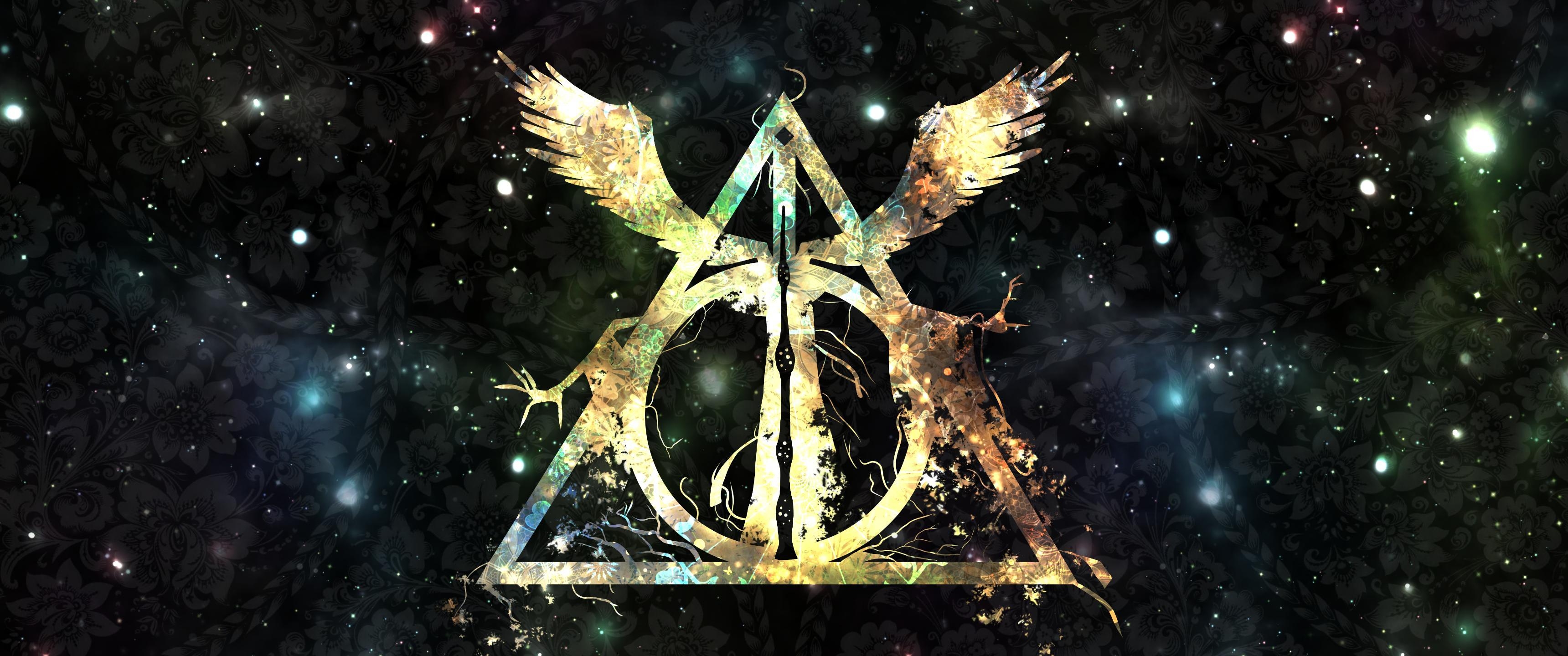 3440x1440 Harry Potter Deathly Hallows HD Wallpaper, Dual Screen