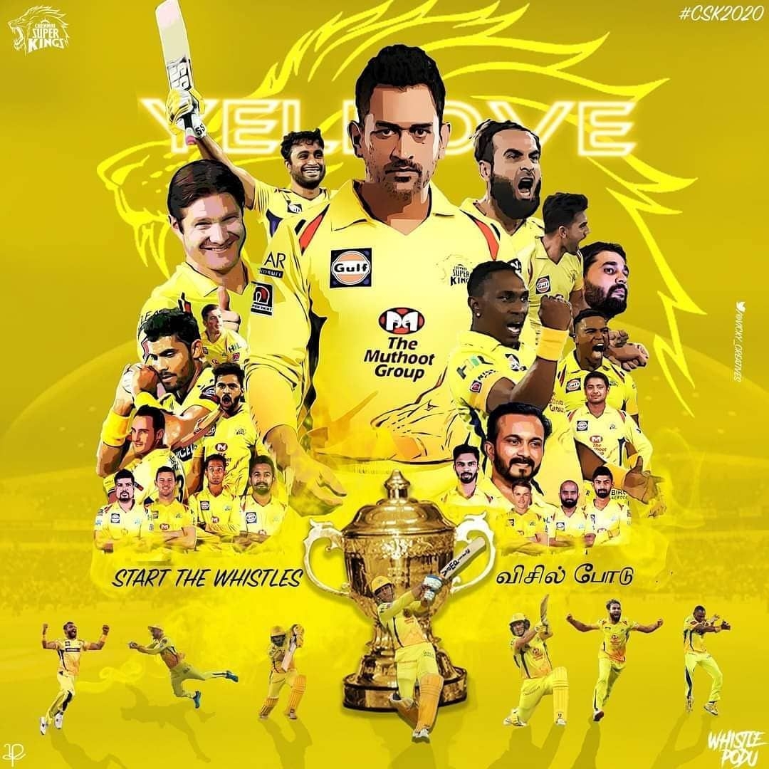 1080x1080 Likes, 14 Comments FAN CLUB (120K) on Instagram: “CHENNAI SUPER KINGS, Phone