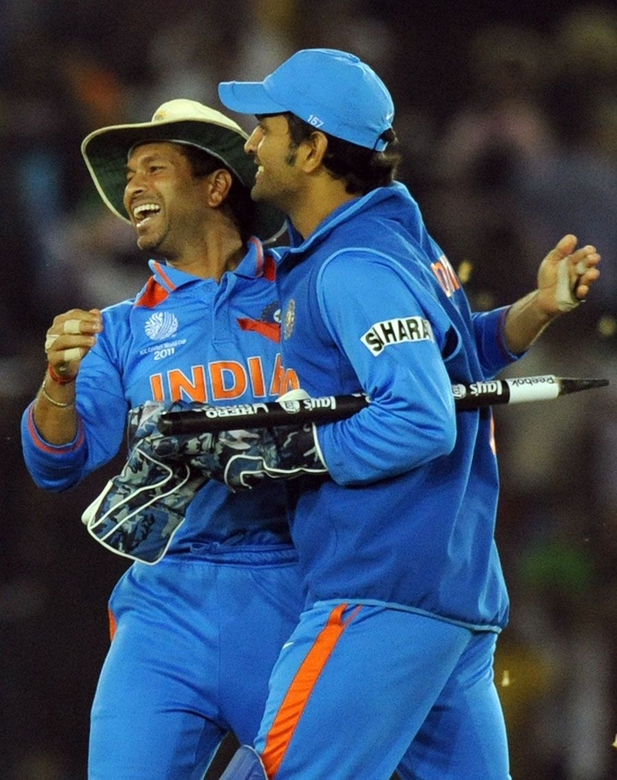 900x1140 Sachin Tendulkar And MS Dhoni Are Thrilled After India%27s Win%2C India V Pakistan%2C 2nd Semi Final%2C Wo. Sachin Tendulkar, Cricket Wallpaper, Dhoni Wallpaper, Phone