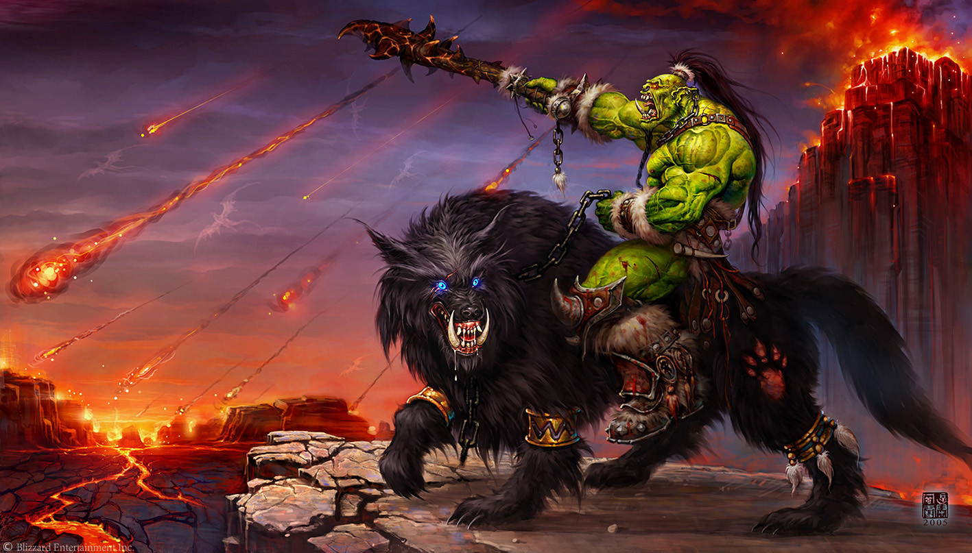 1420x810 Orc Warcraft By Wei Wang, Desktop