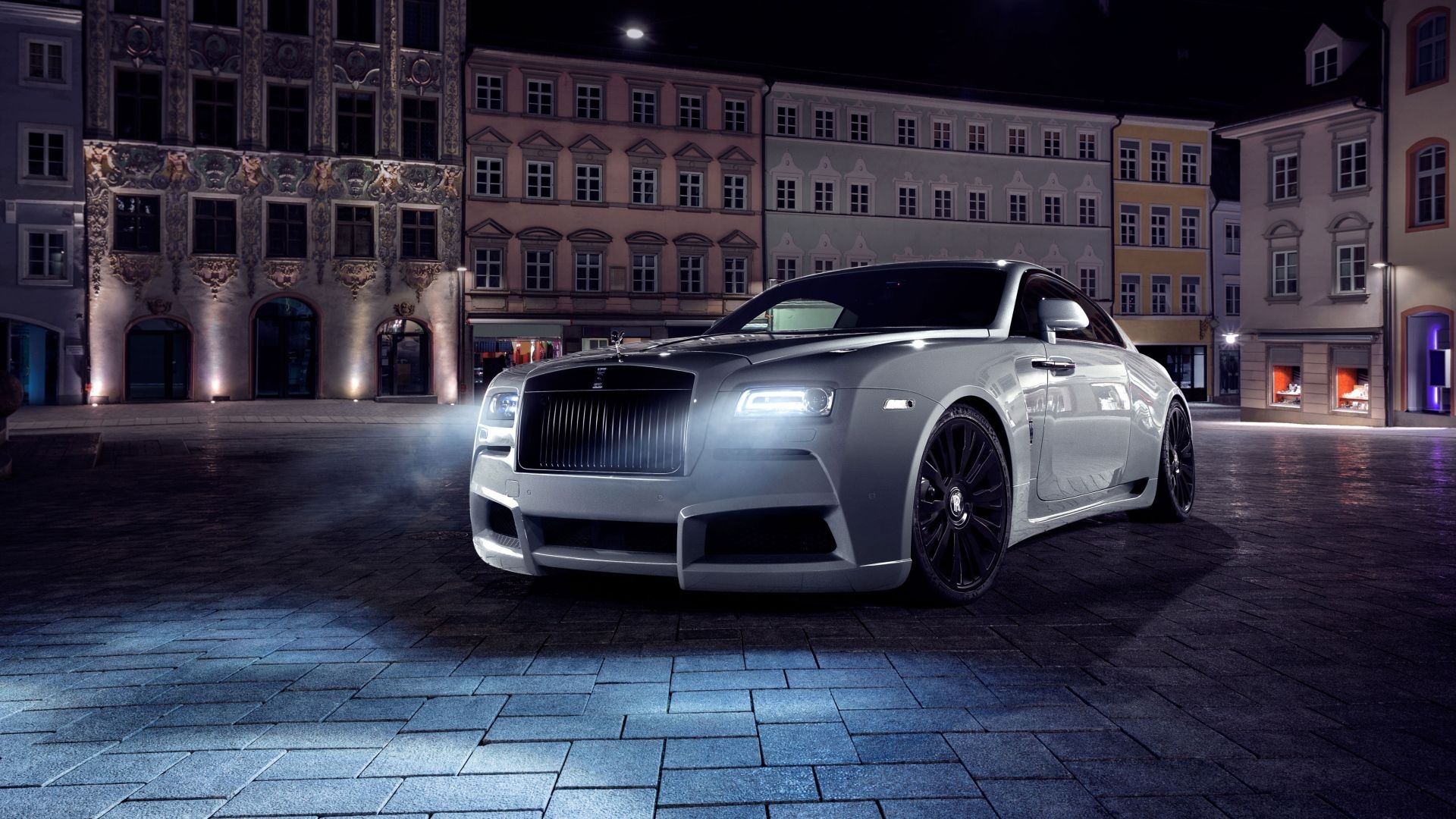 1920x1080 Expensive car Rolls Royce Wraith with headlights on Desktop wallpaper, Desktop