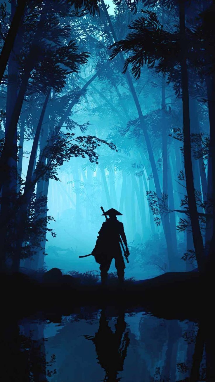 740x1310 Samurai Warrior Forest IPhone Wallpaper, Phone