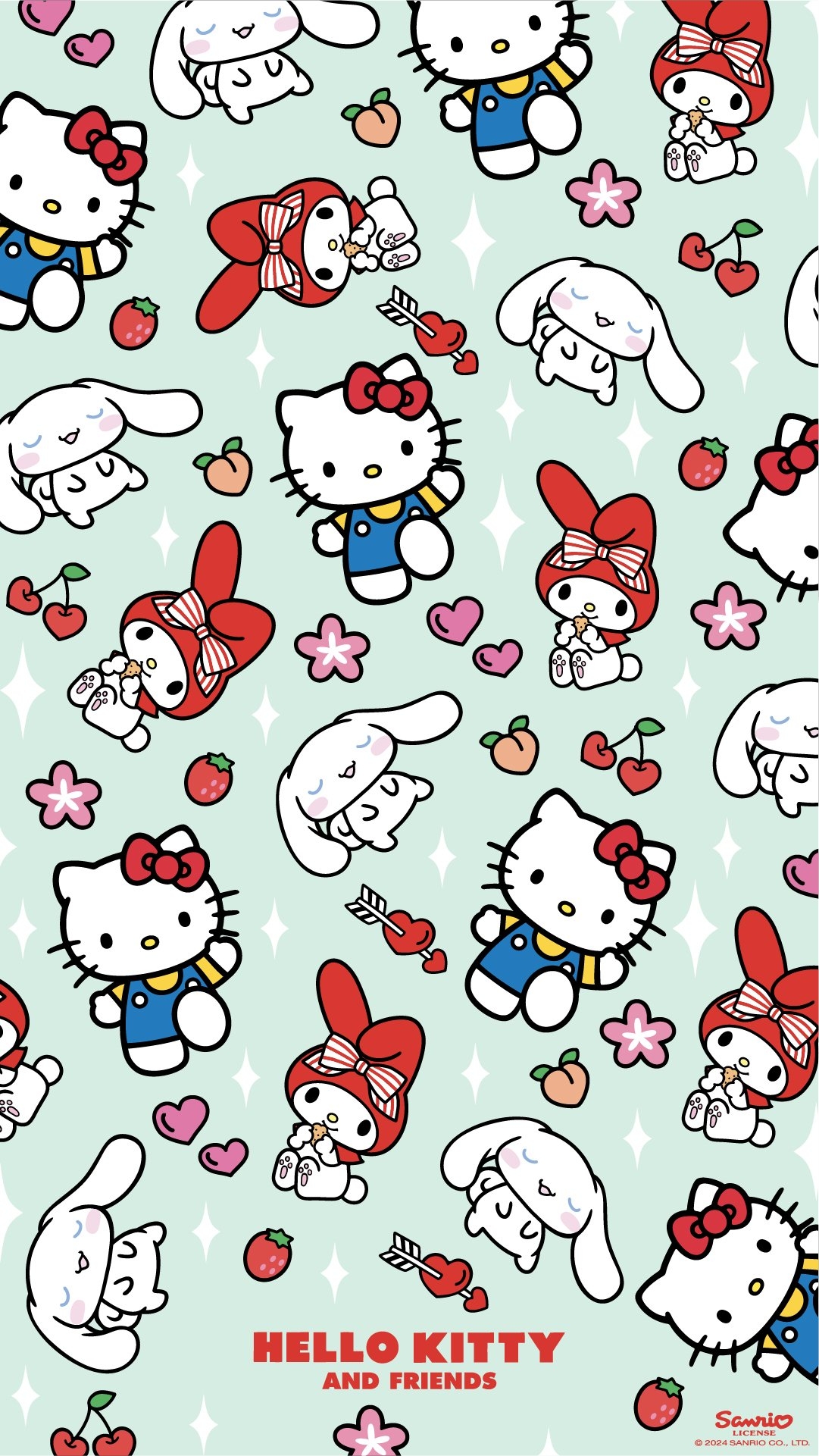 1090x1930 Hello Kitty & Friends Phone Wallpaper, Phone