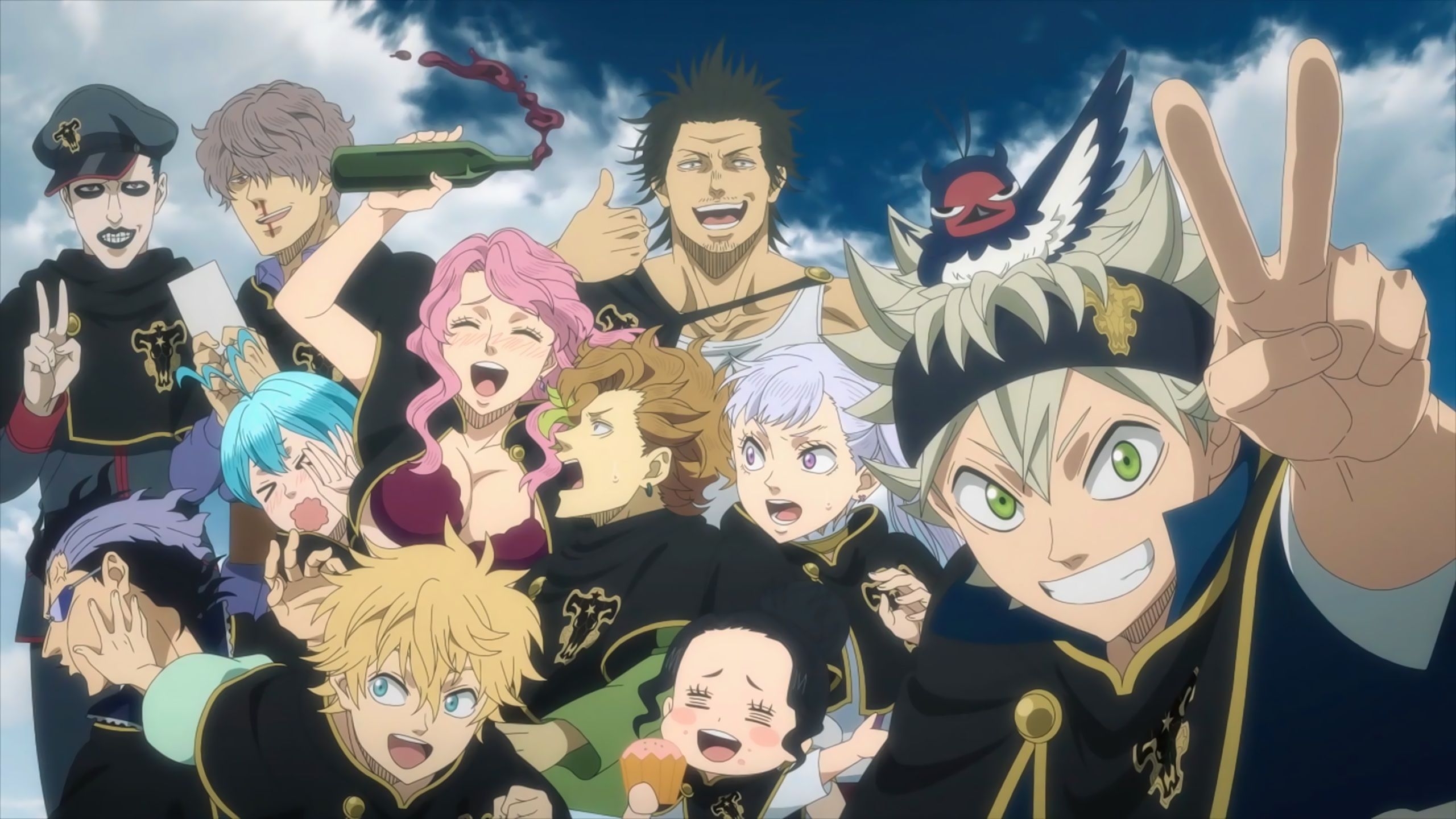 2560x1440 Wallpaper Of Anime, Black Clover, Team, Black Bulls Clover, Desktop