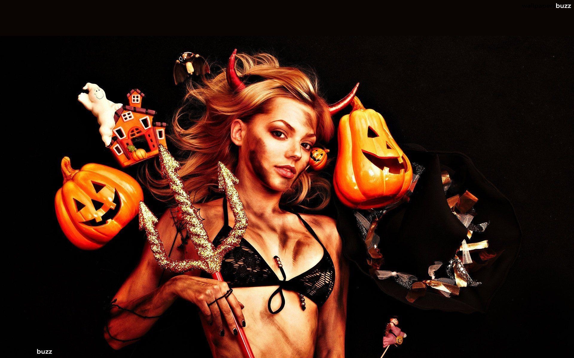 1920x1200 Girl of Halloween HD Wallpaper, Desktop