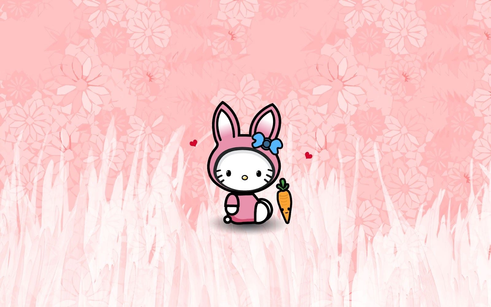 1600x1000 Hello Kitty Cute Easter Bunny Desktop Wallpaper Background Kitty Wallpaper Des HD Wallpaper, Desktop