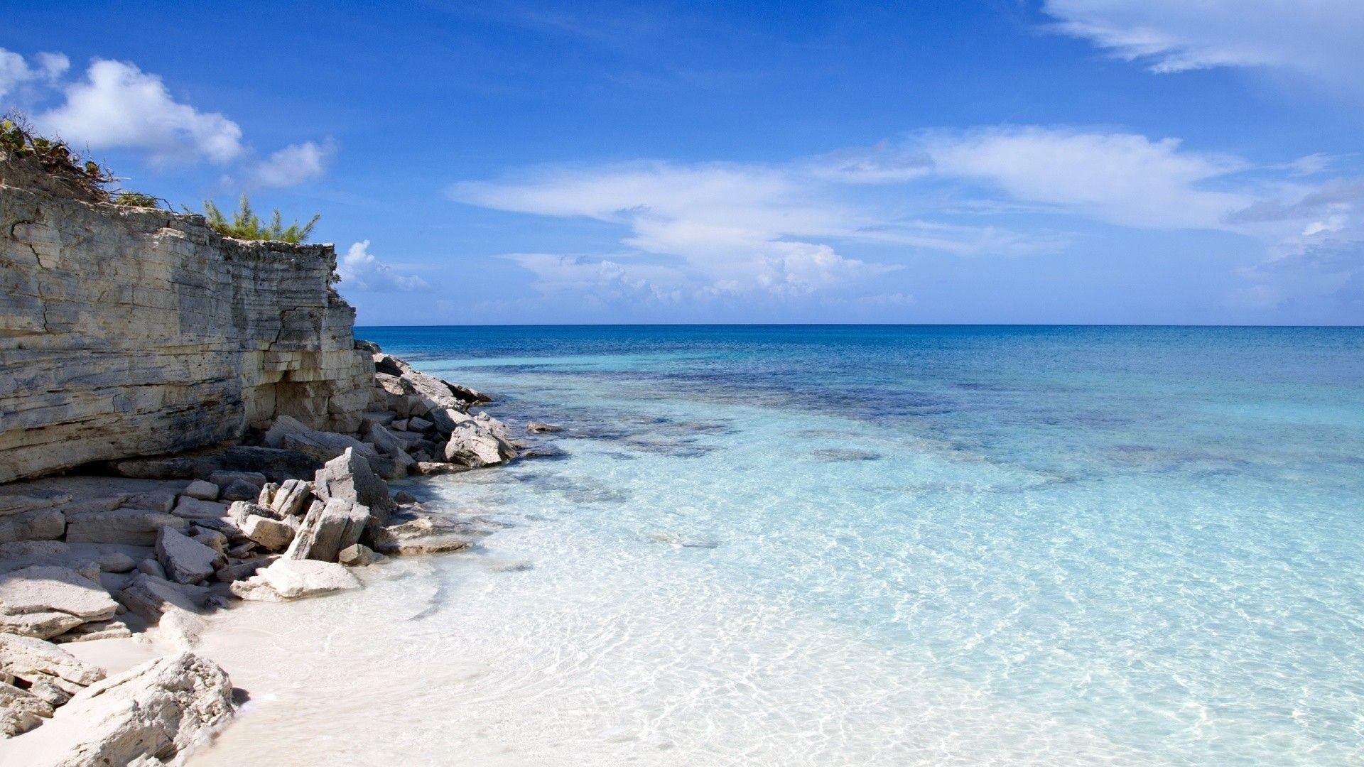 1920x1080 Oceans: Lagoons Nature Beautiful Rocky Blue Lagoon Beaches Oceans, Desktop