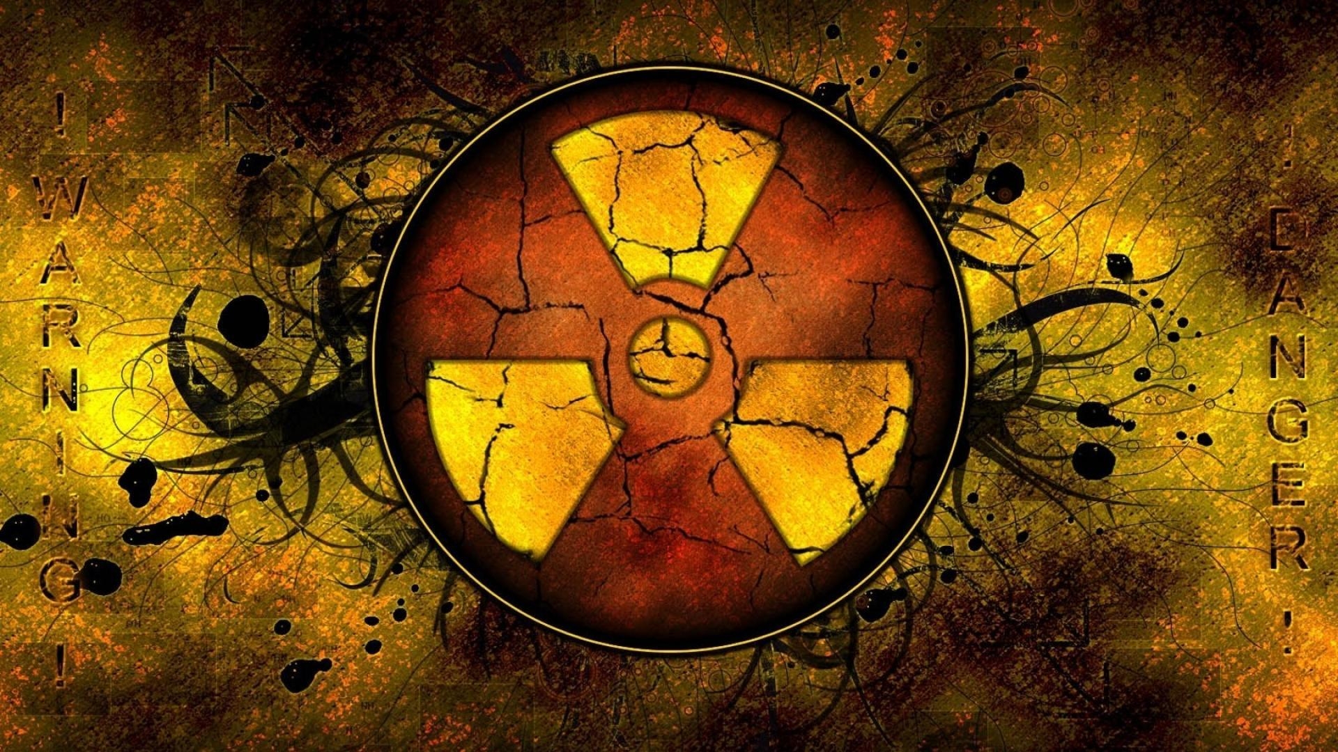 1920x1080 Nuclear signs radioactive logos area wallpaper, Desktop