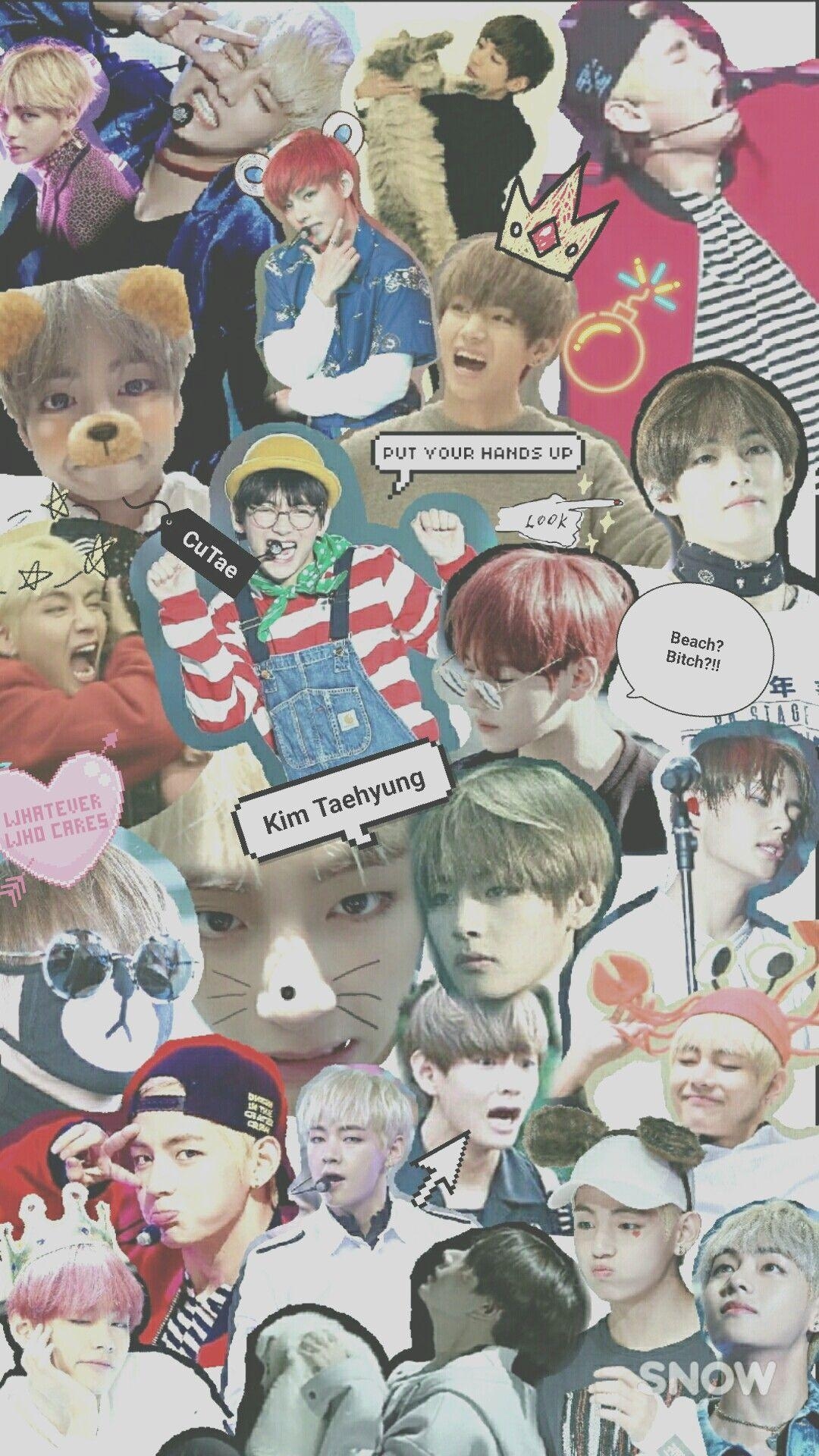 1080x1920 BTS V collage wallpaper. BTS edits. Bts wallpaper, Taehyung, Bts, Phone