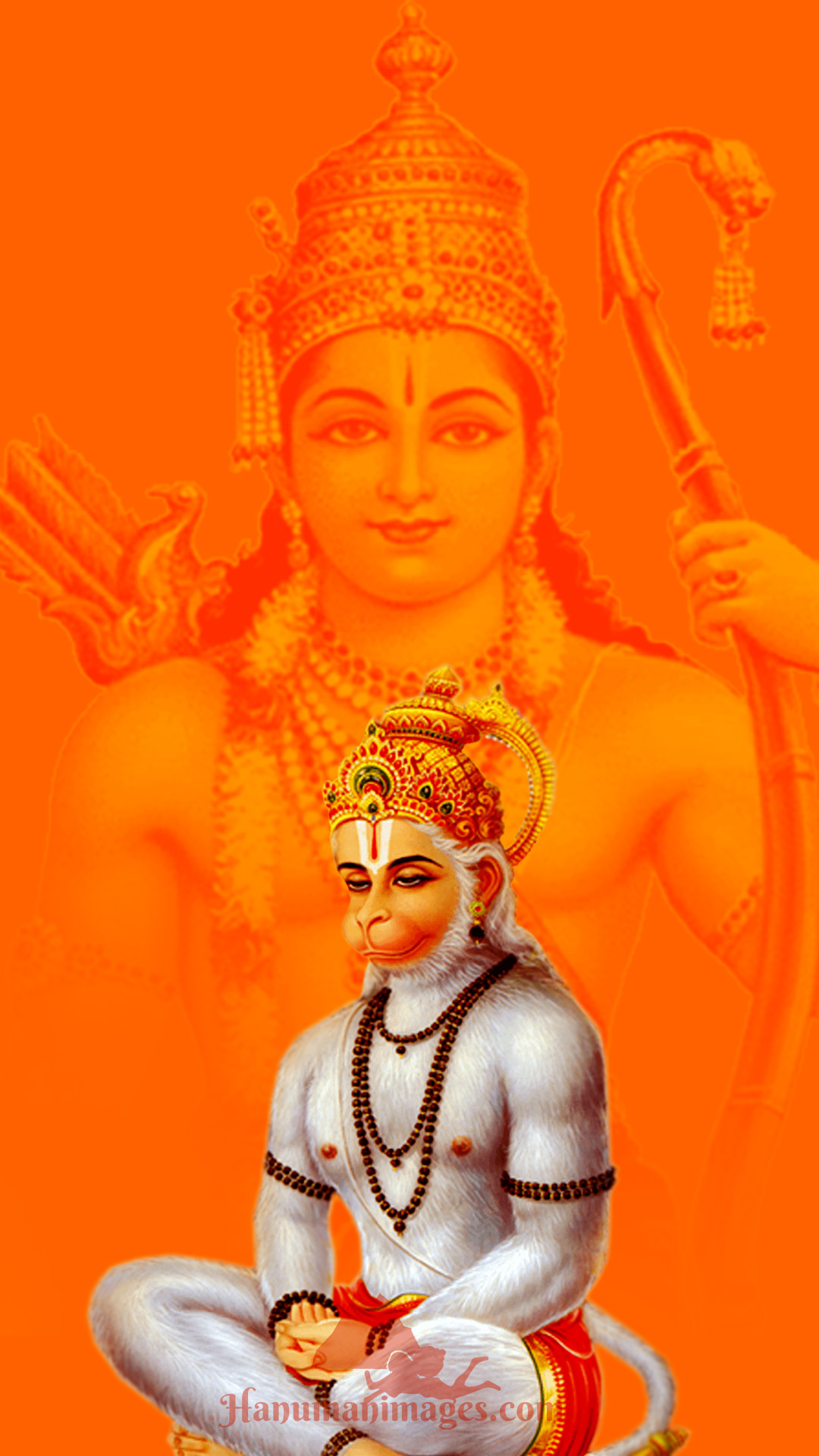 1080x1920 shree ram and hanuman HD image, Phone