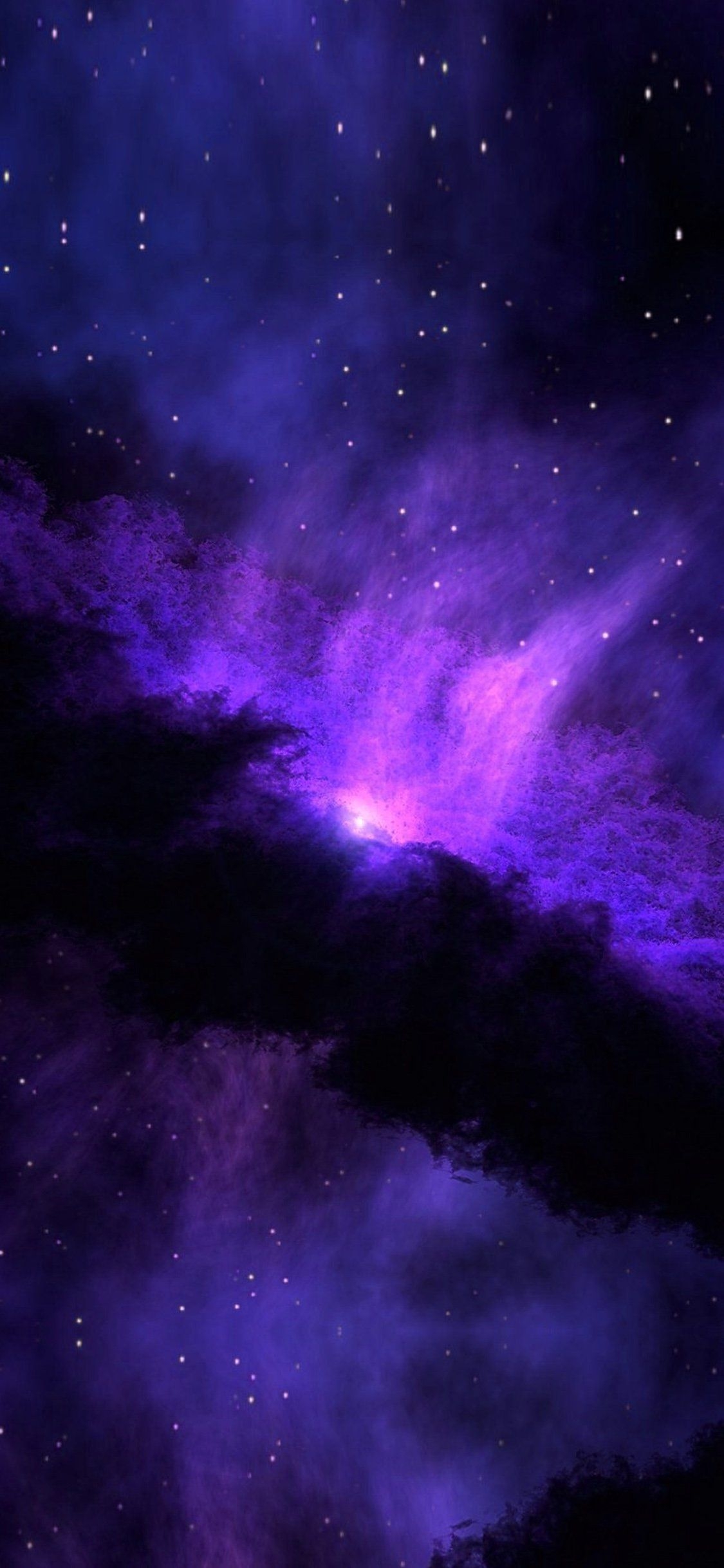 1130x2440 iPhone Wallpaper. Sky, Violet, Purple, Atmosphere, Outer space, Phone