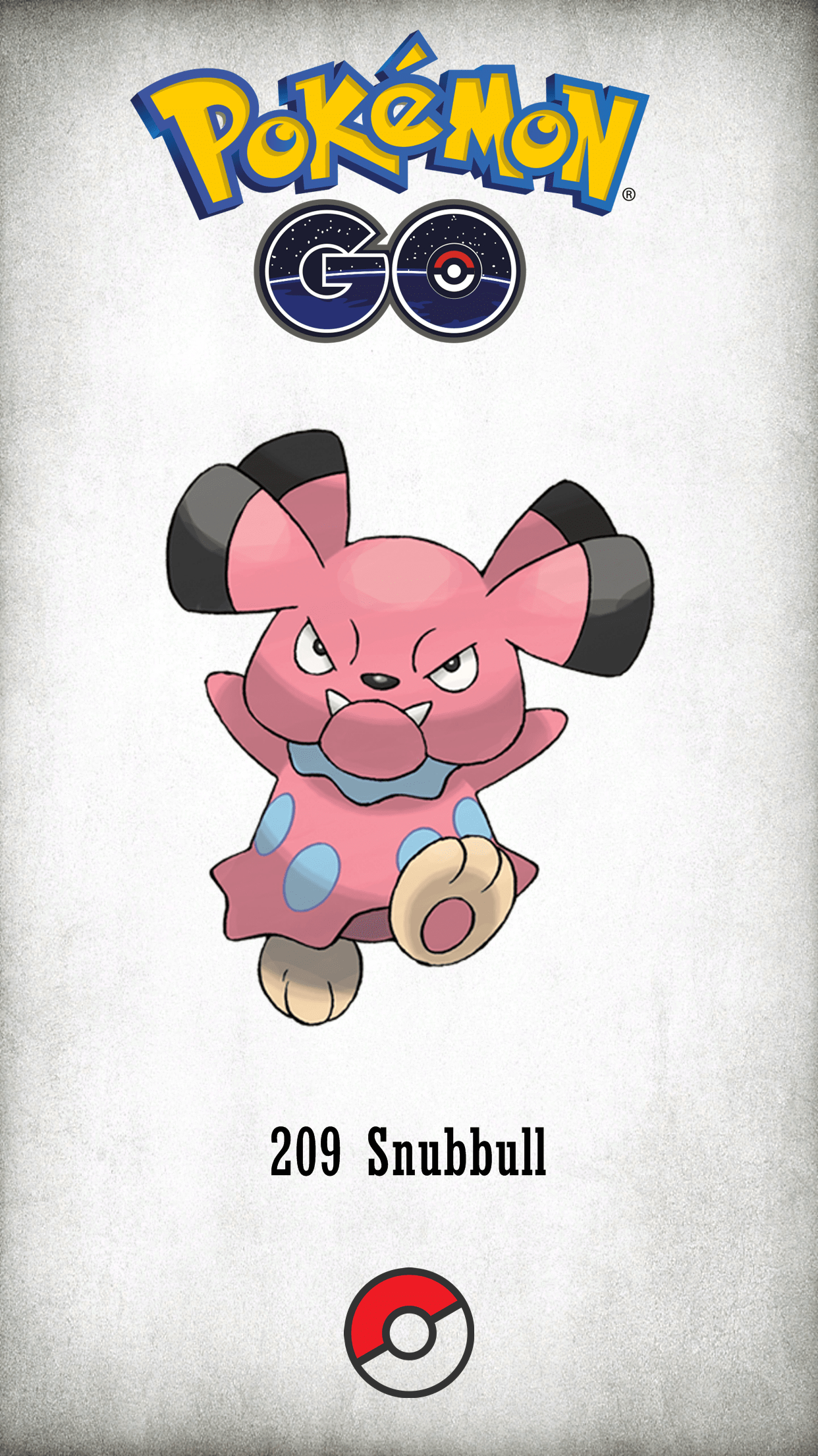 1250x2210 Character Snubbull, Phone