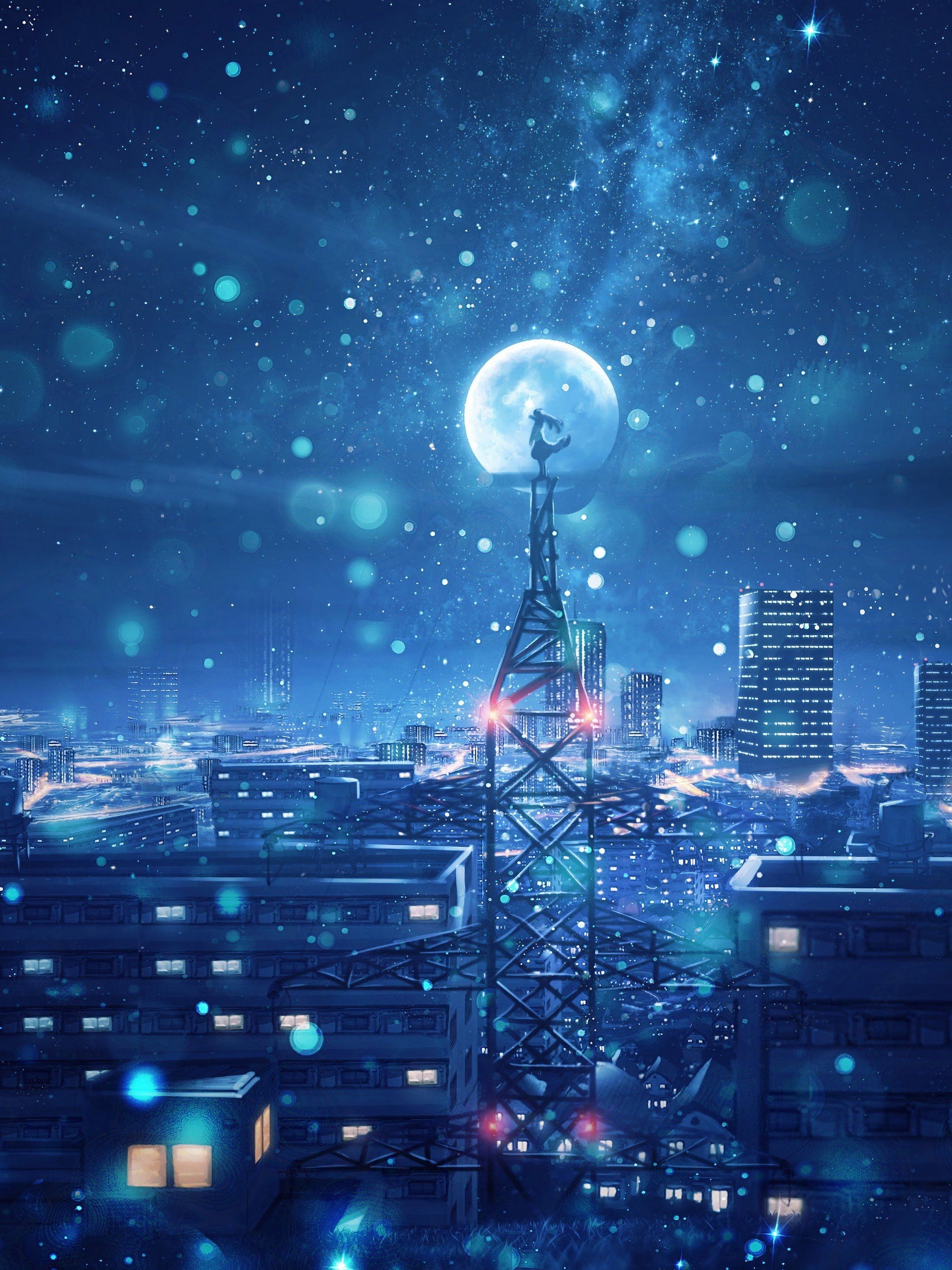 2050x2740 Free download Night Sky City Stars Anime Scenery 4K Wallpaper 135 [] for your Desktop, Mobile & Tablet. Explore Anime iPhone 11 4k Wallpaper. Anime iPhone 11 4k Wallpaper, Phone