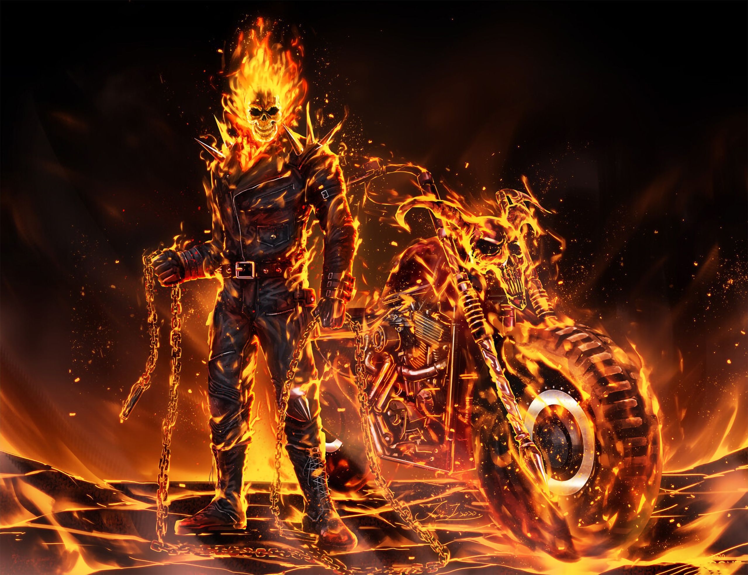 2560x1970 Cool Ghost Rider Wallpaper Free Cool Ghost Rider Background, Desktop