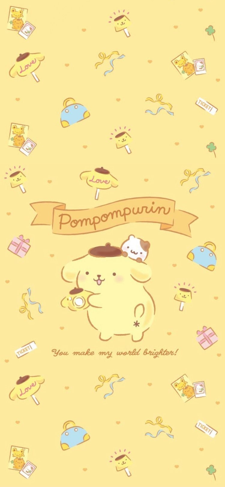 750x1630 Pompompurin. Kawaii wallpaper, Cute cartoon wallpaper, Sanrio wallpaper, Phone