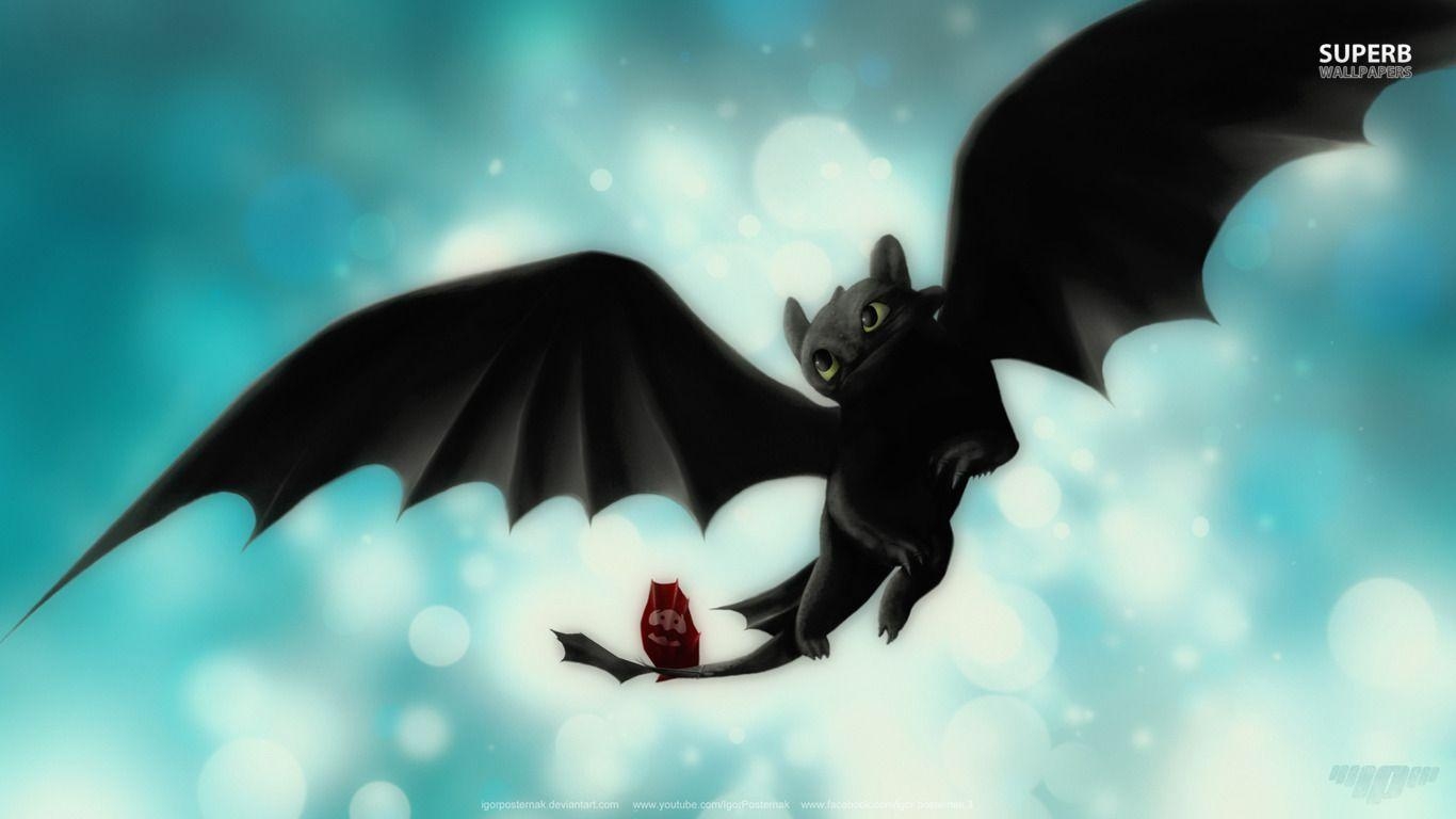 1370x770 Toothless to Train Your Dragon wallpaper, Desktop