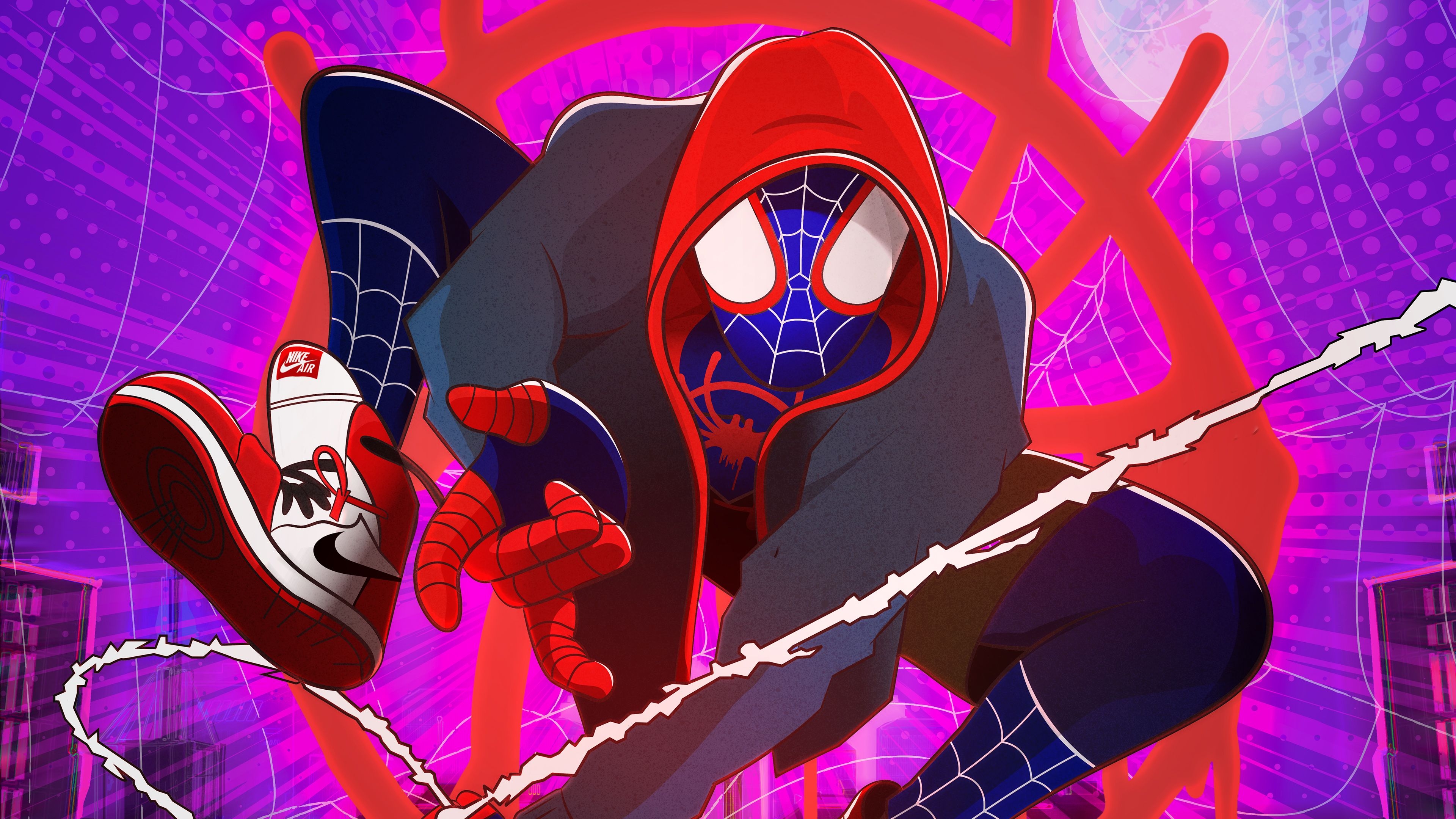 3840x2160 Miles Morales In Spider Man Into The Spider Verse Wallpaper, Desktop