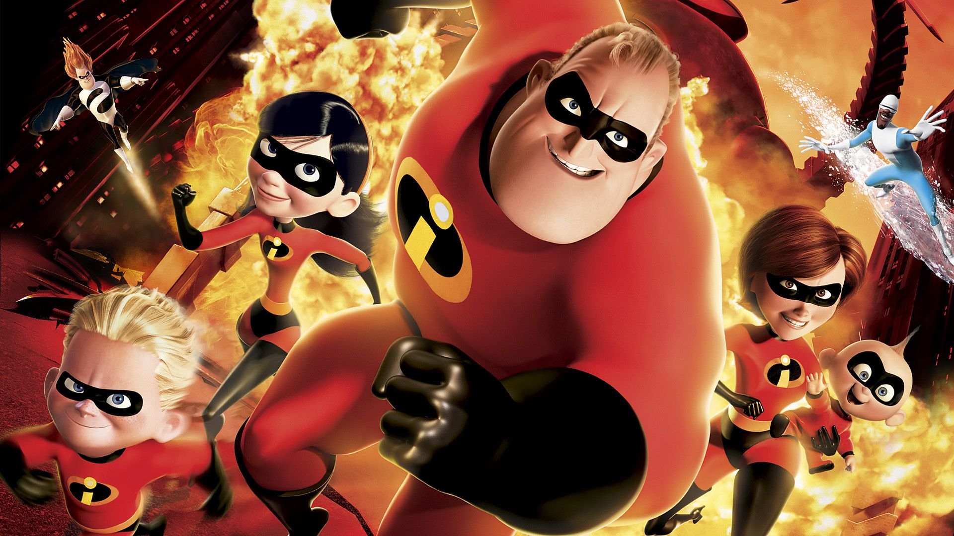 1920x1080 Dash Parr Elastigirl Frozone Jack Jack Parr Mr Incredible Syndrome The Incredibles Violet Parr Wallpaper:, Desktop