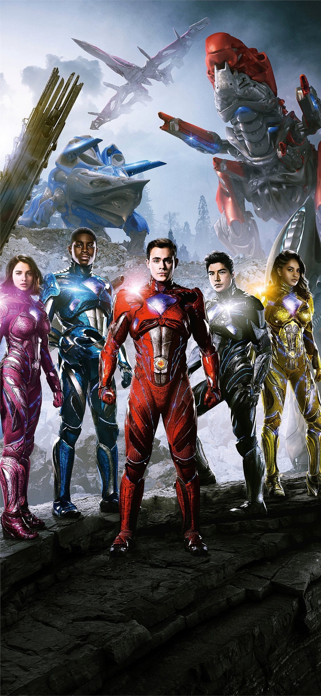 1130x2440 Power Rangers Movie HD Wallpaper, Phone