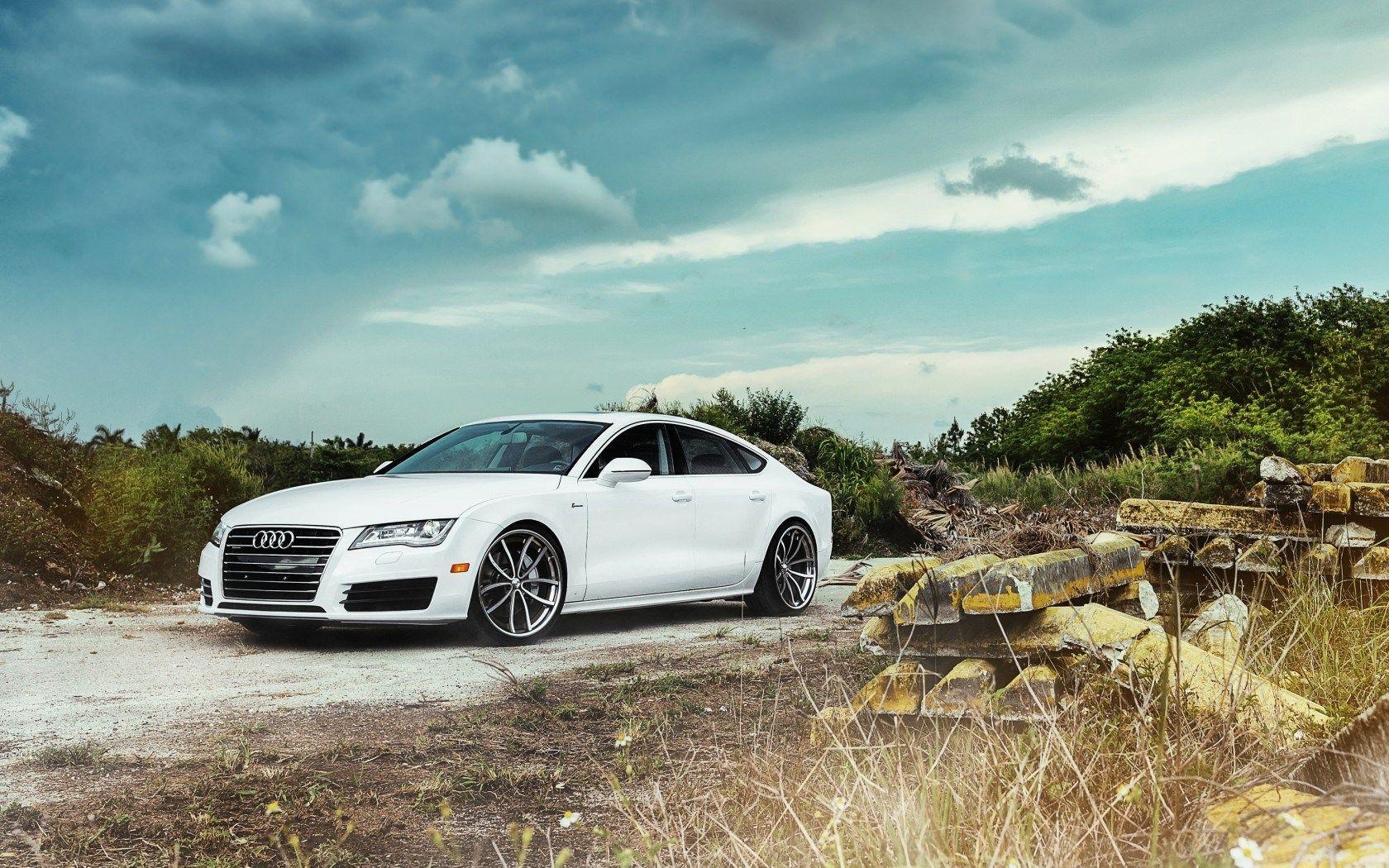 1680x1050 audi a7 white road nature. best design. Audi a7, Desktop