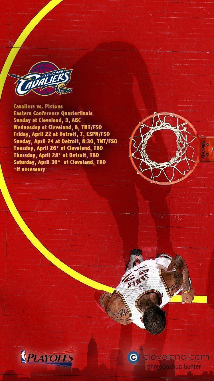 750x1340 Download Cleveland Cavaliers NBA Playoffs 2016 schedule desktop, Phone