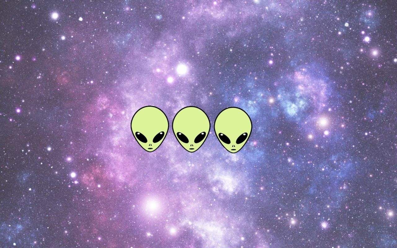 1280x800 Aesthetic Alien Desktop Wallpaper, Desktop